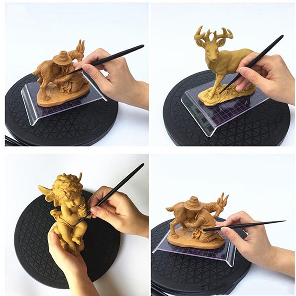 Professional Leathercraft Leather Clay Sculpture Modeling Tool Fine Arts Silver