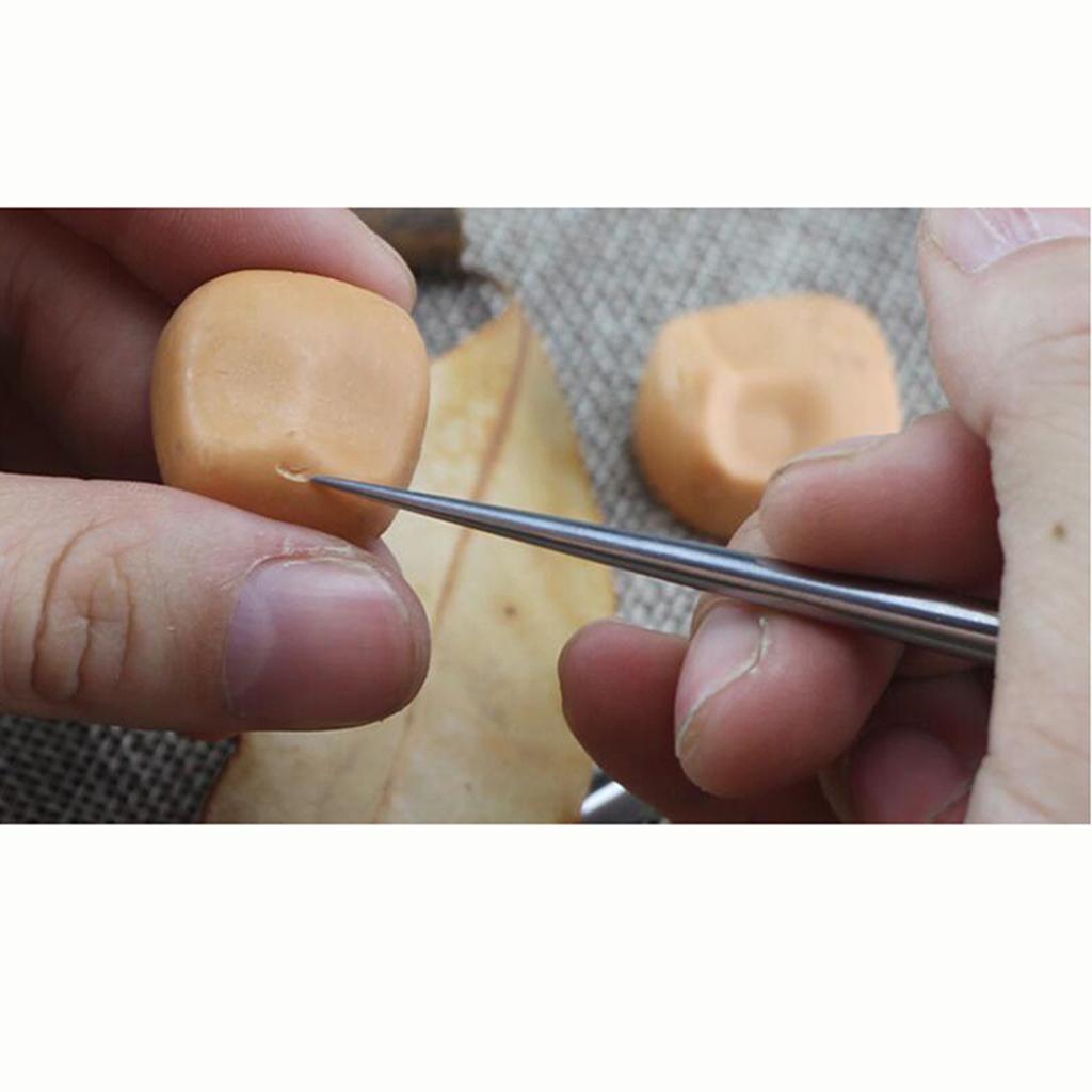 Professional Leathercraft Leather Clay Sculpture Modeling Tool Fine Arts Black