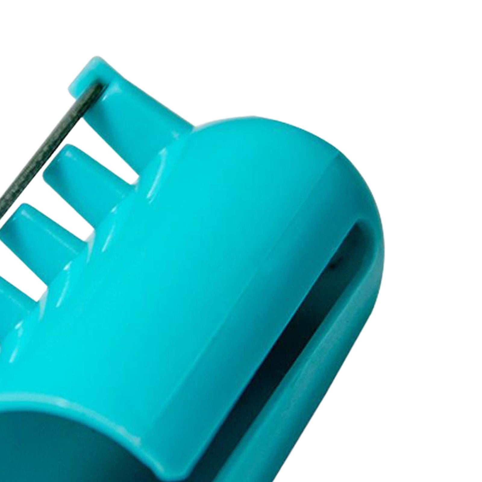 Crocheting Knitting Stranding Yarn Guide Holder Finger Thimble Sky Blue
