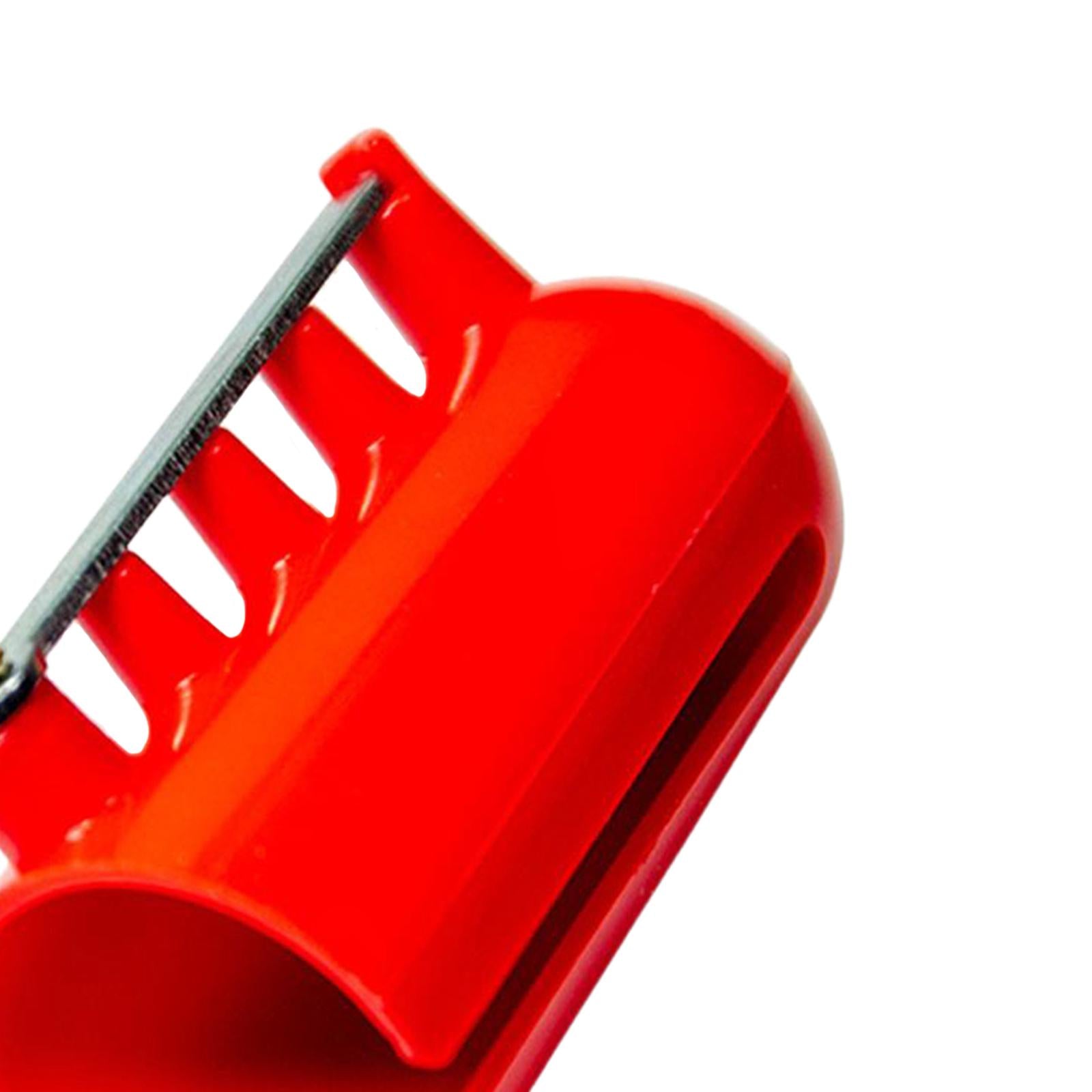 Crocheting Knitting Stranding Yarn Guide Holder Finger Thimble Red