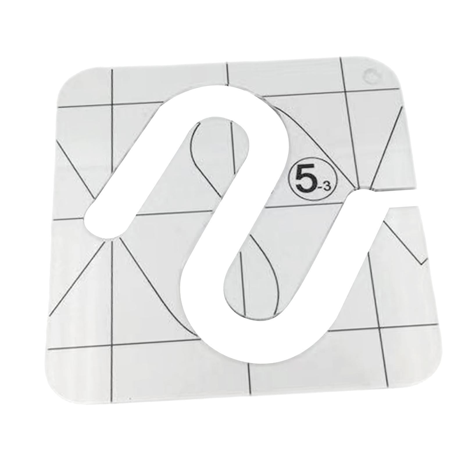 Clear Acrylic Laser Cut Quilting Templates for DIY Patchwork Kintting D