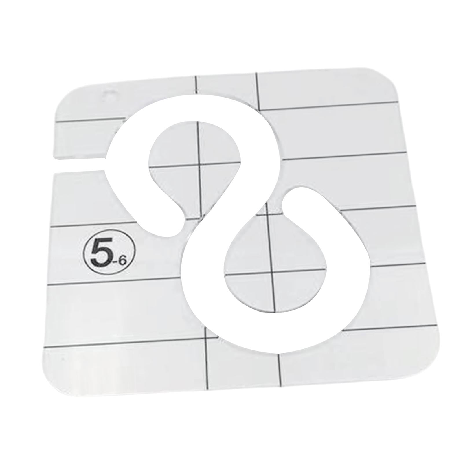 Clear Acrylic Laser Cut Quilting Templates for DIY Patchwork Kintting F