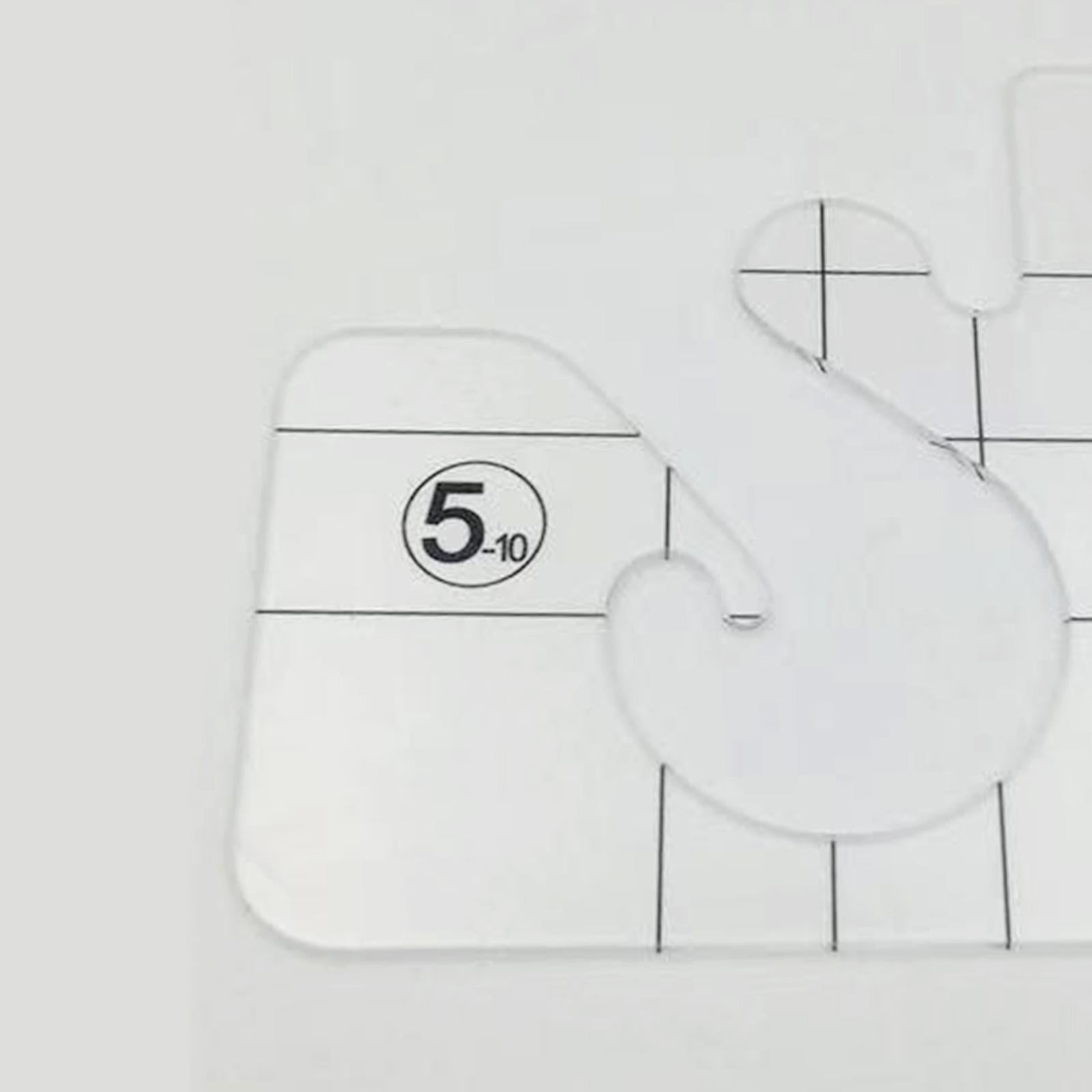 Clear Acrylic Laser Cut Quilting Templates for DIY Patchwork Kintting J