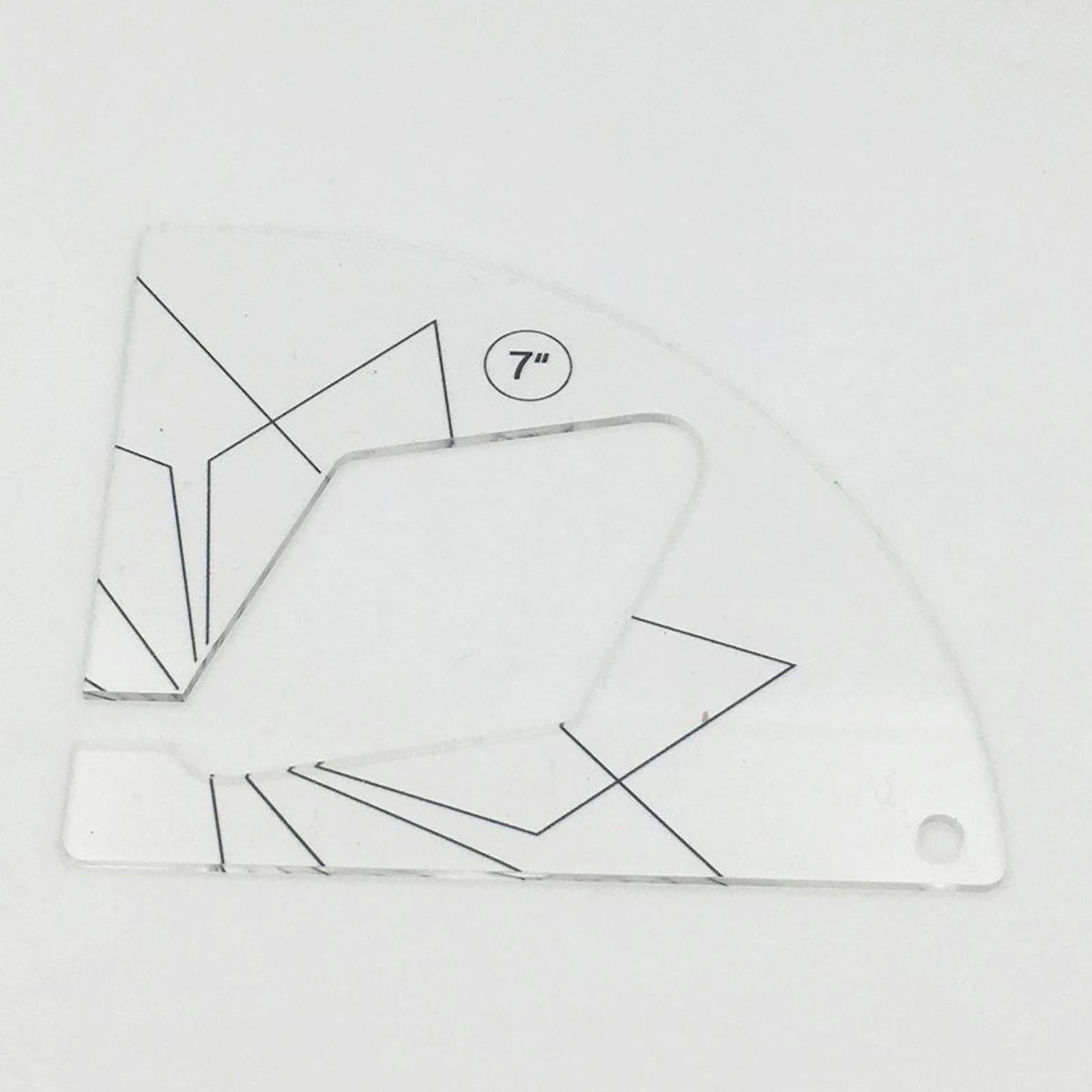 Clear Acrylic Laser Cut Quilting Templates for DIY Patchwork Kintting K