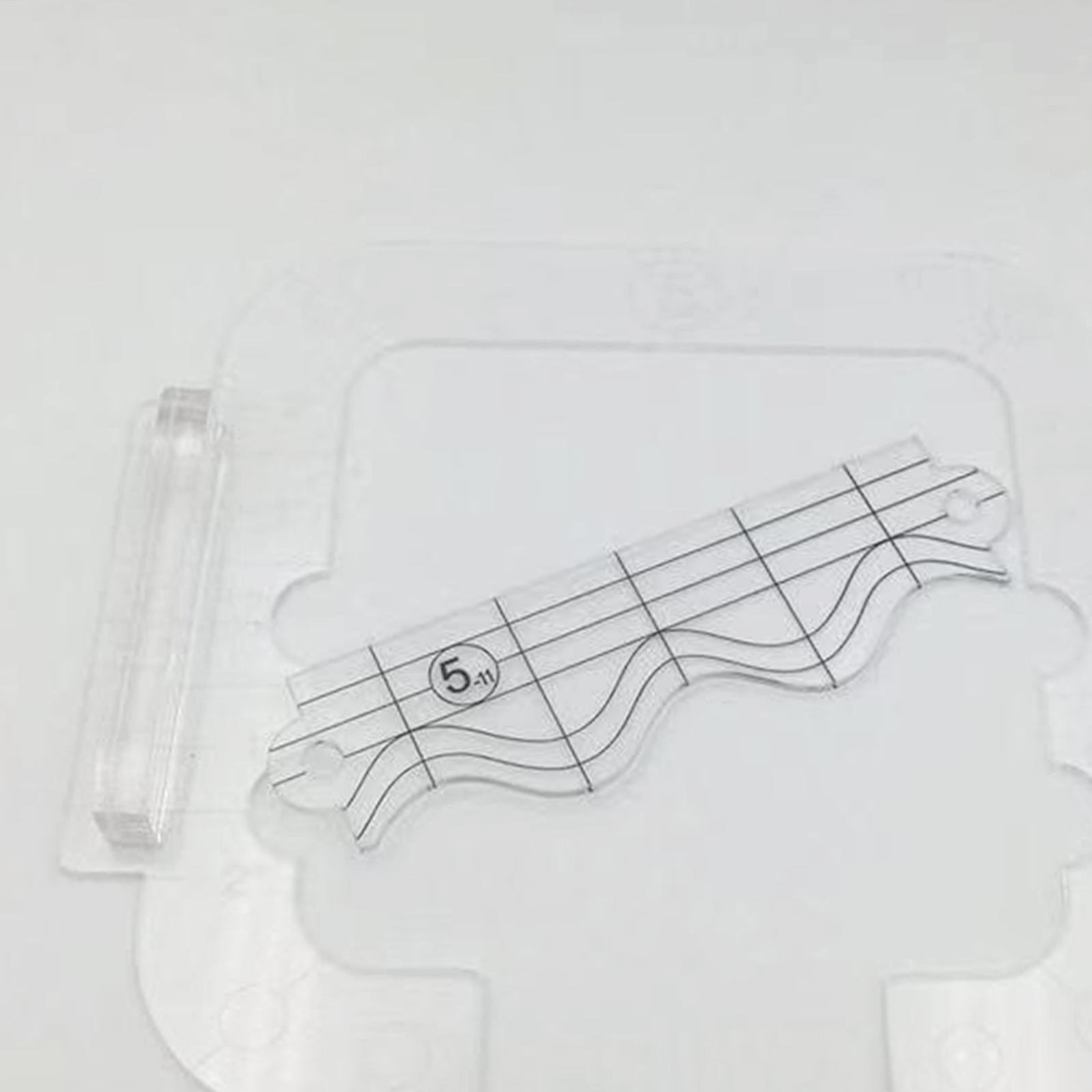 Clear Acrylic Laser Cut Quilting Templates for DIY Patchwork Kintting L