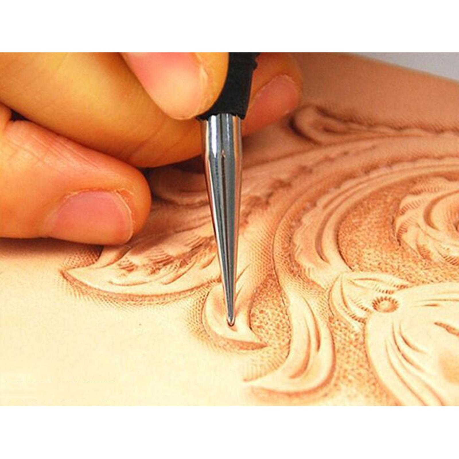 Leather Craft PMC Carving Modelling Splicing Embossing Spoon Stylus Tool Set Cone Head