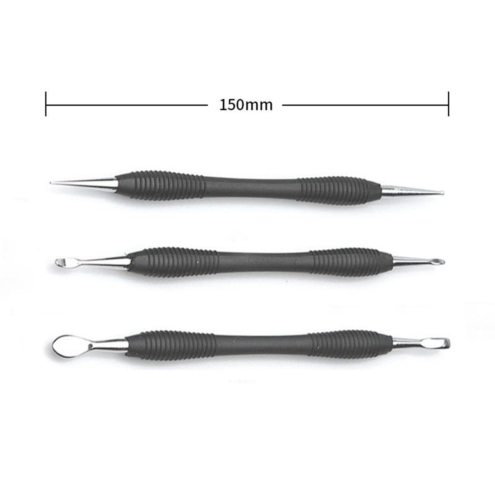 Leather Craft PMC Carving Modelling Splicing Embossing Spoon Stylus Tool Set Cone Head