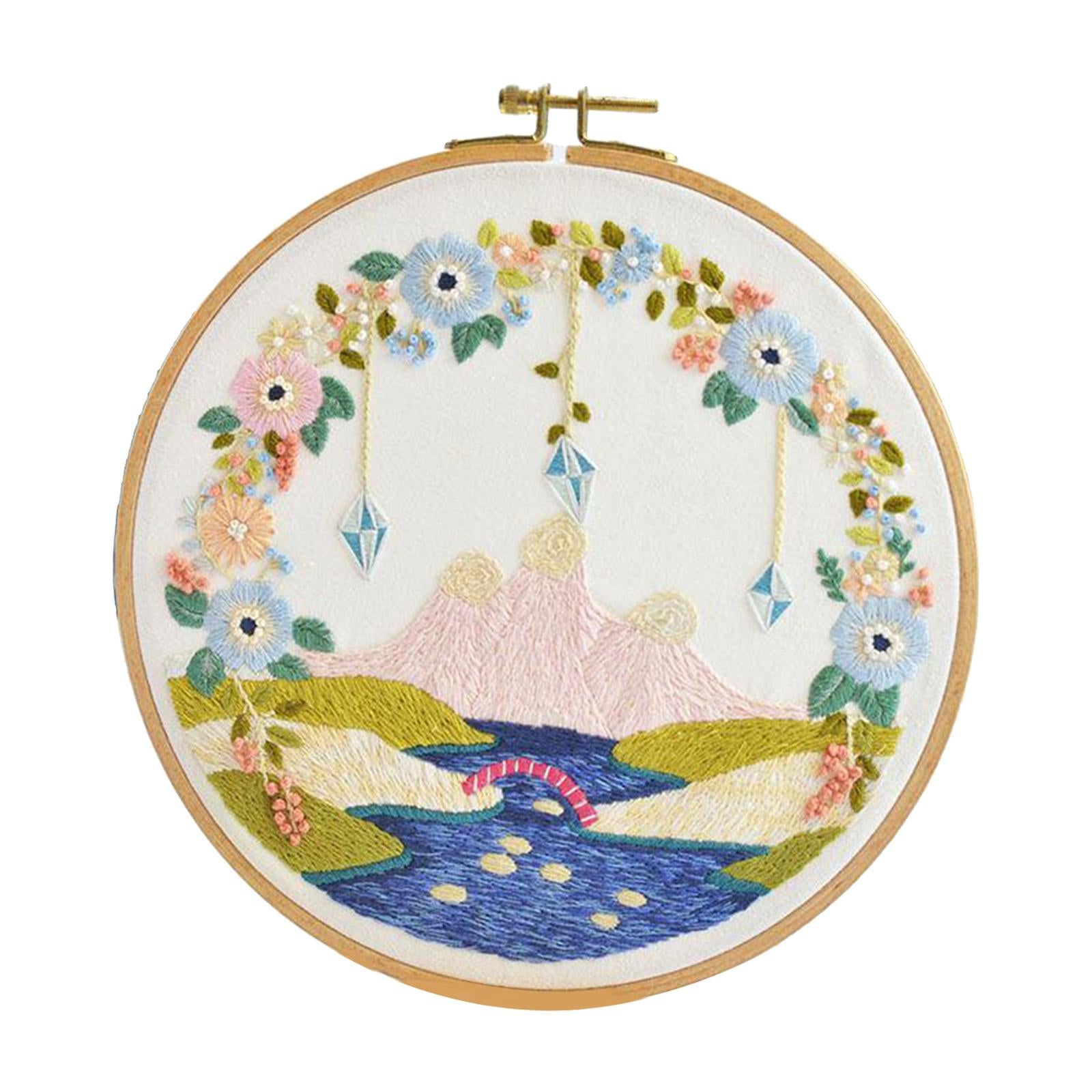 Funny Embroidery Starter Kit Bamboo Embroidery for Beginners Adults Style 1