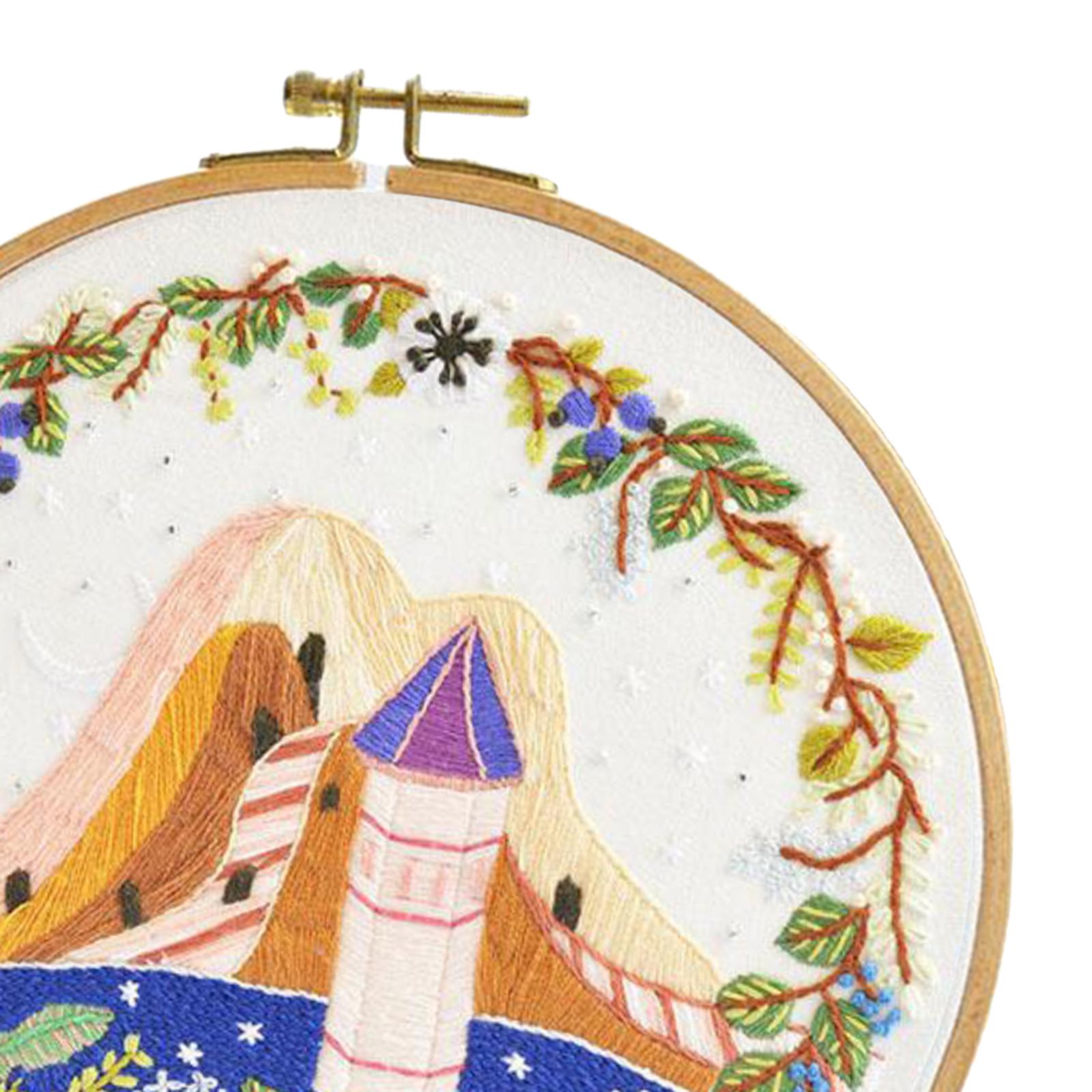 Funny Embroidery Starter Kit Bamboo Embroidery for Beginners Adults Style 2