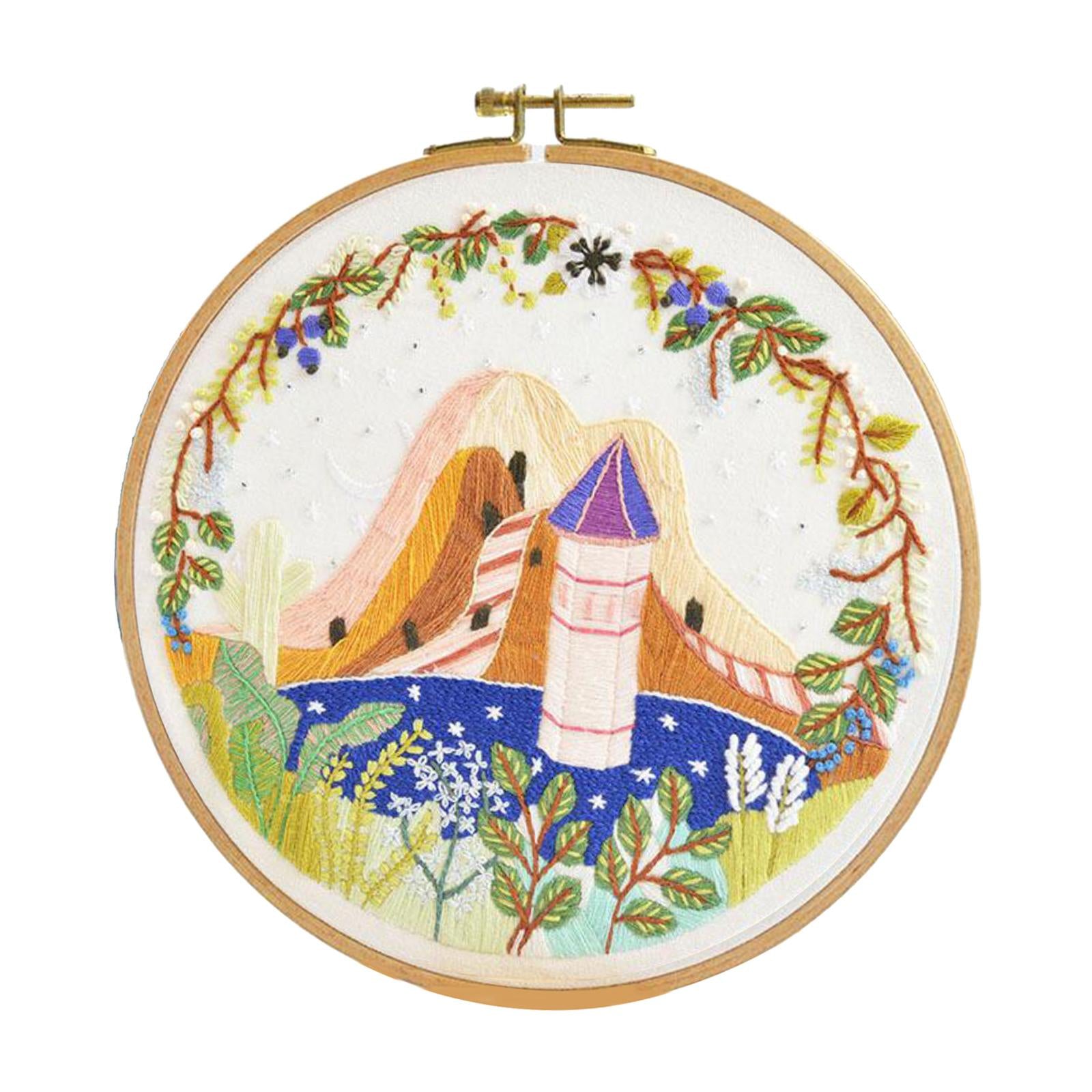 Funny Embroidery Starter Kit Bamboo Embroidery for Beginners Adults Style 2