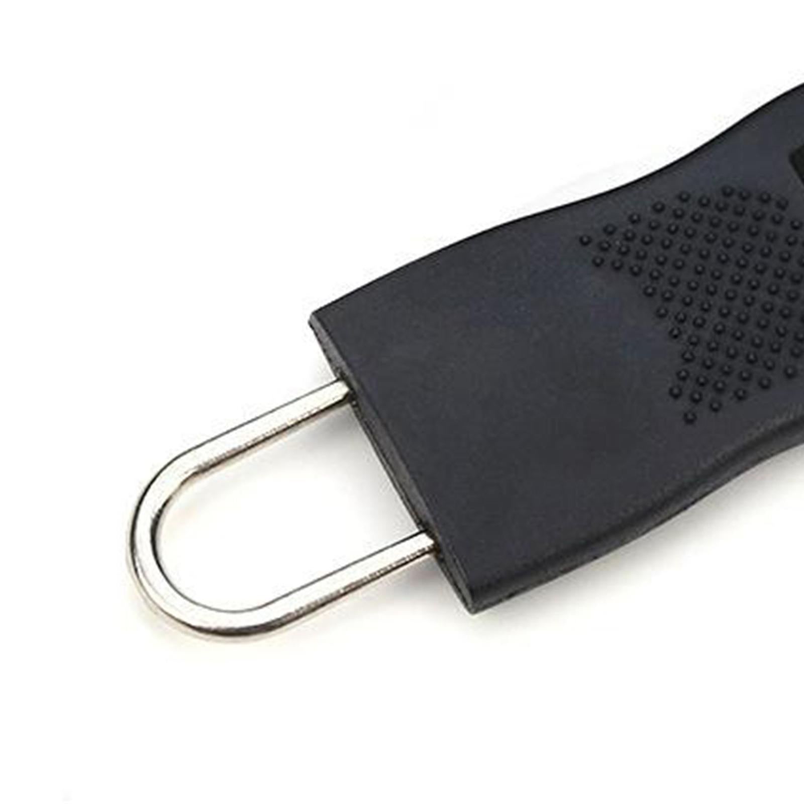 10Pcs Detachable Zip Fixer Zipper Tags Repair Pull Tab Black 3.4x1.4cm
