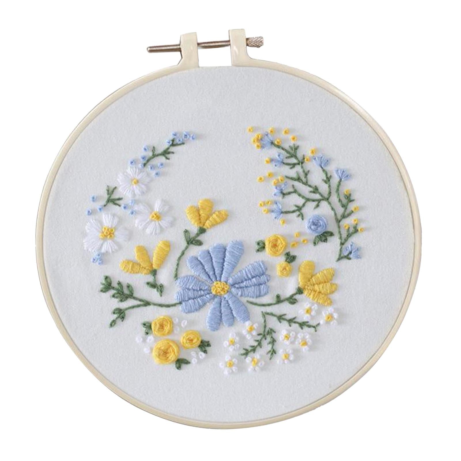 Full Range of Embroidery Starter Kits Cross Stitch Kit for Adult Flower1