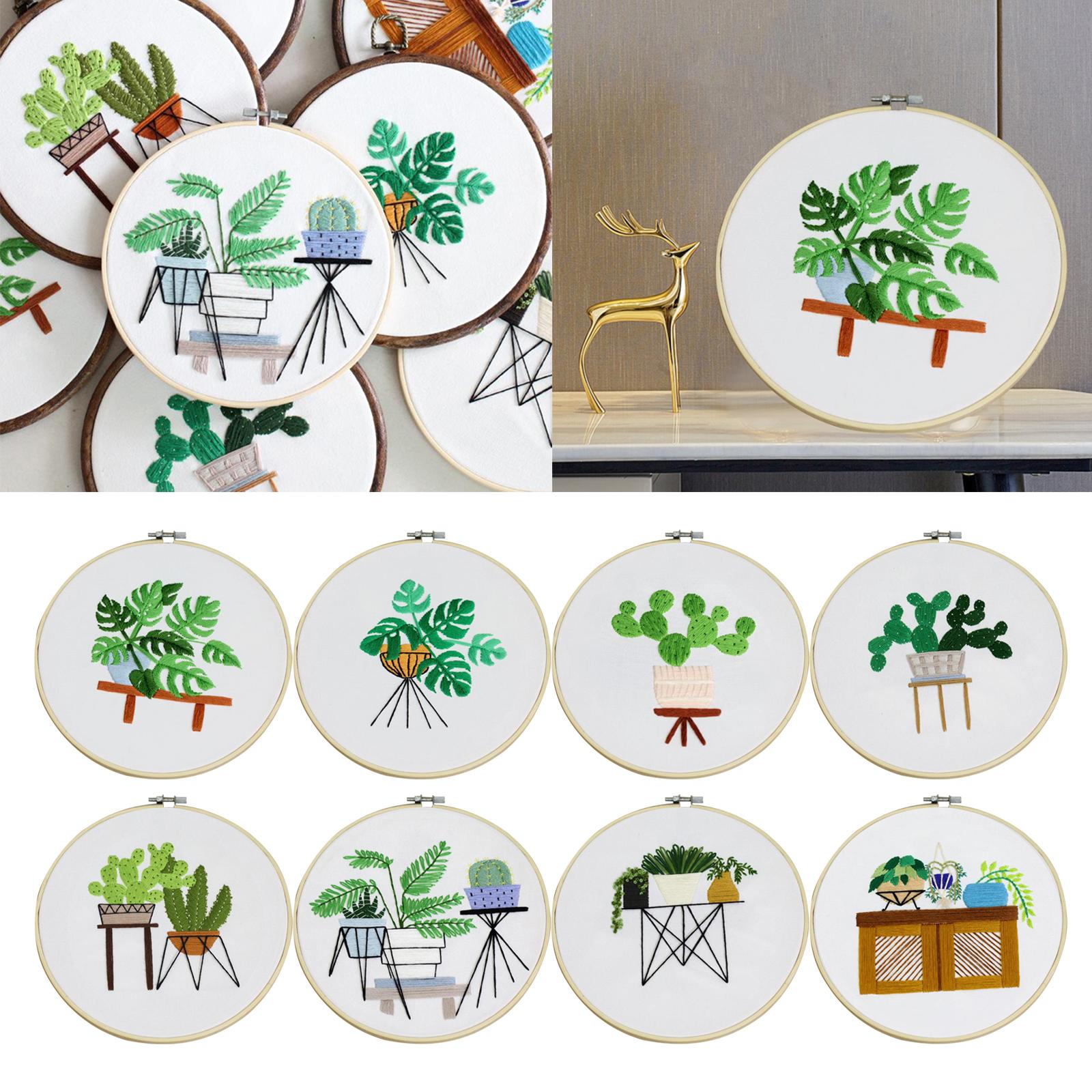 Full Range of Embroidery Starter Kit Cross Stitch Kit for Beginners Style1