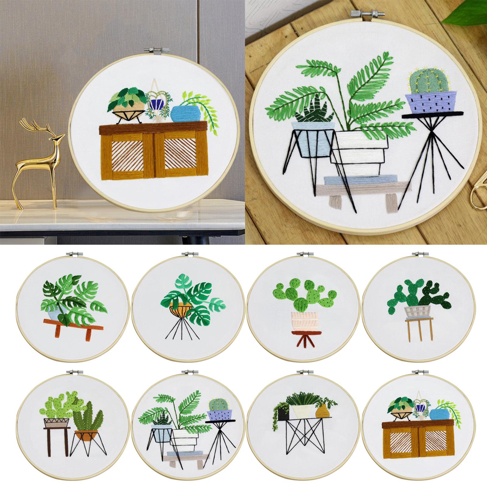 Full Range of Embroidery Starter Kit Cross Stitch Kit for Beginners Style1