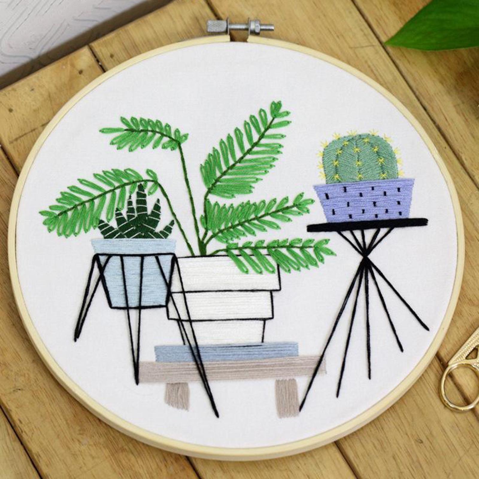 Full Range of Embroidery Starter Kit Cross Stitch Kit for Beginners Style6