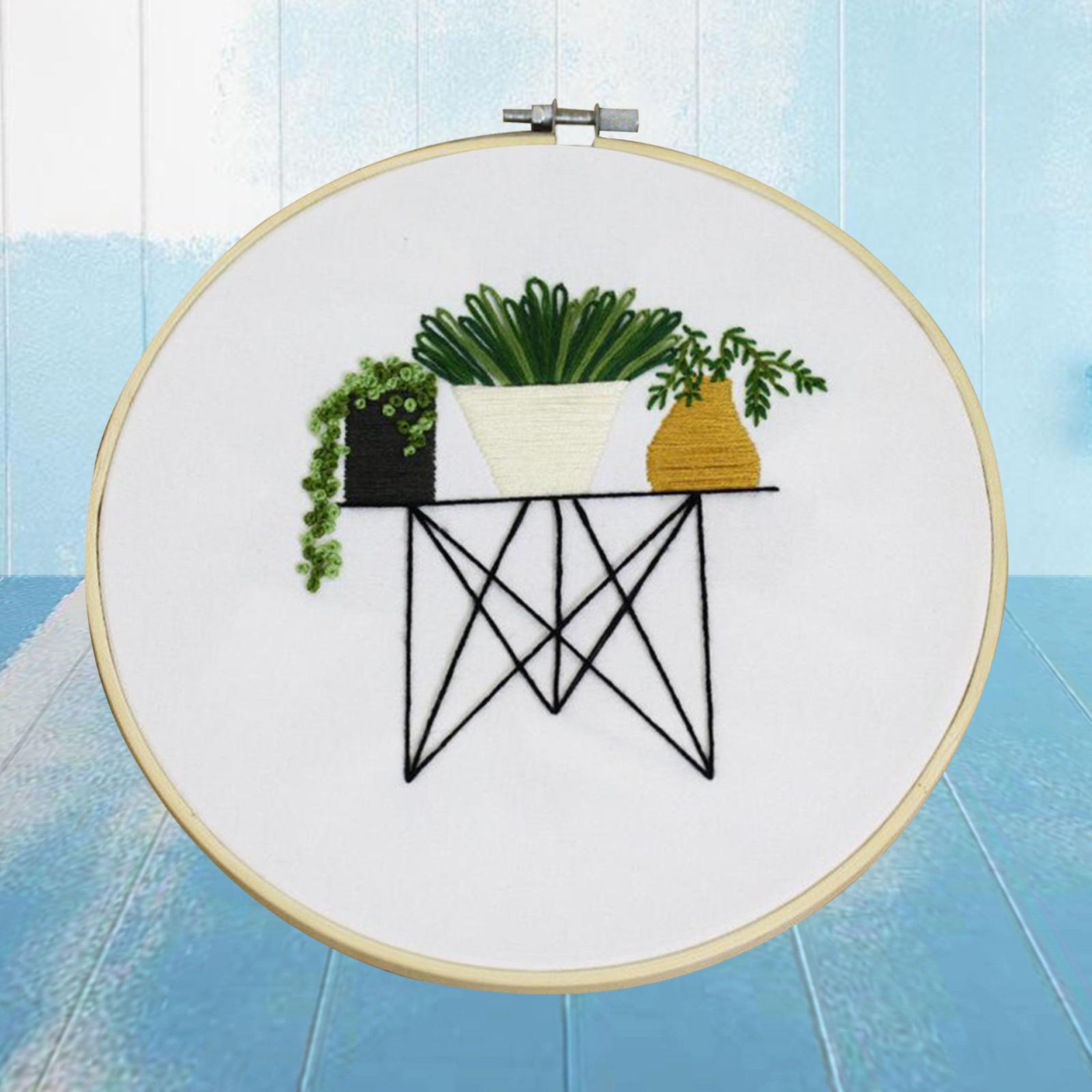 Full Range of Embroidery Starter Kit Cross Stitch Kit for Beginners Style7