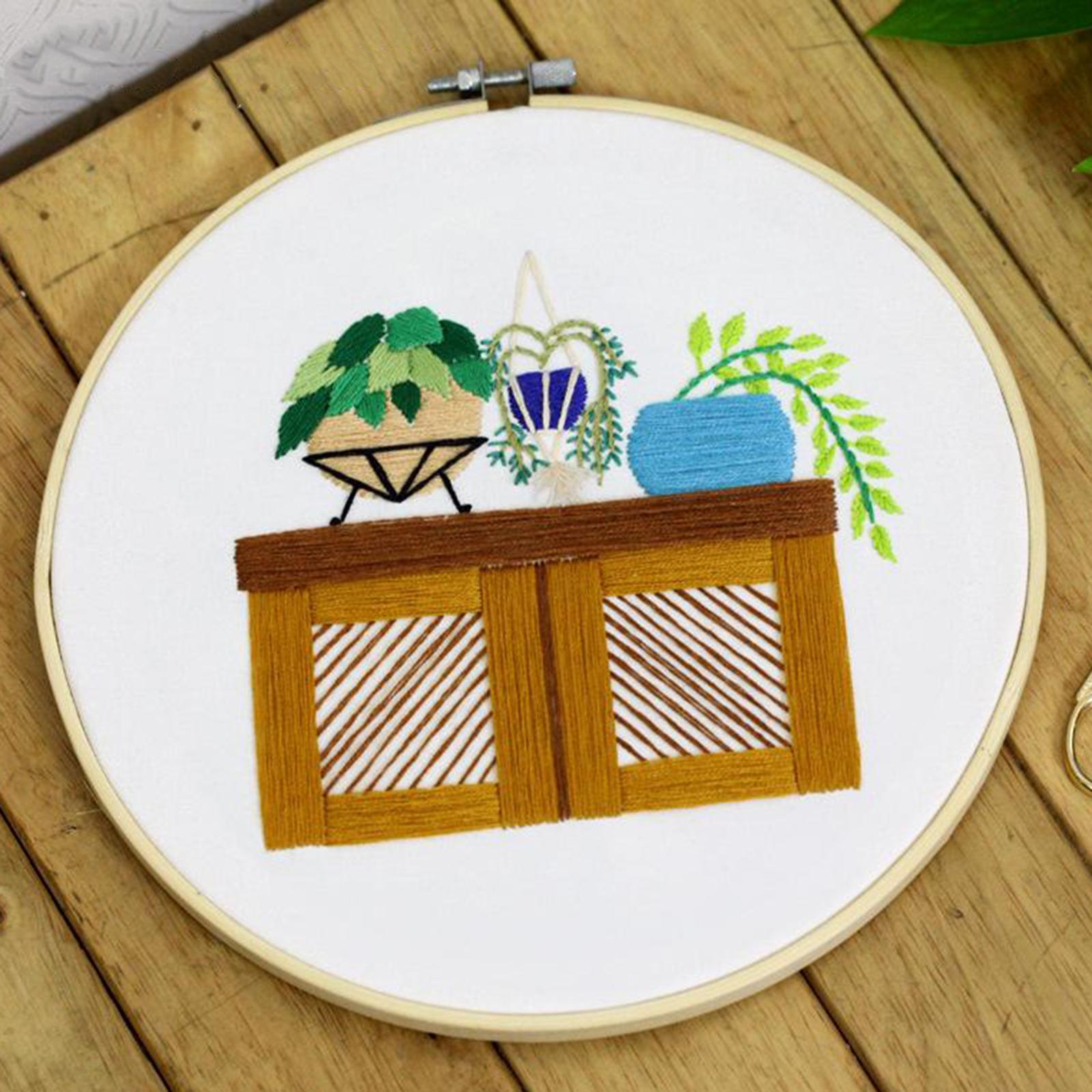 Full Range of Embroidery Starter Kit Cross Stitch Kit for Beginners Style8