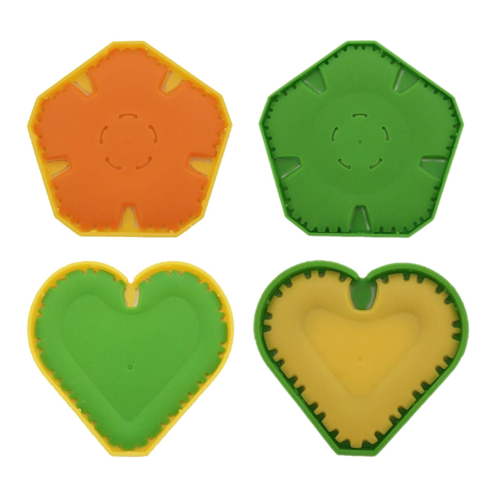 Craft Plastic Fabric Flowers Heart Maker Clothing Embellishment Notions Flower_S