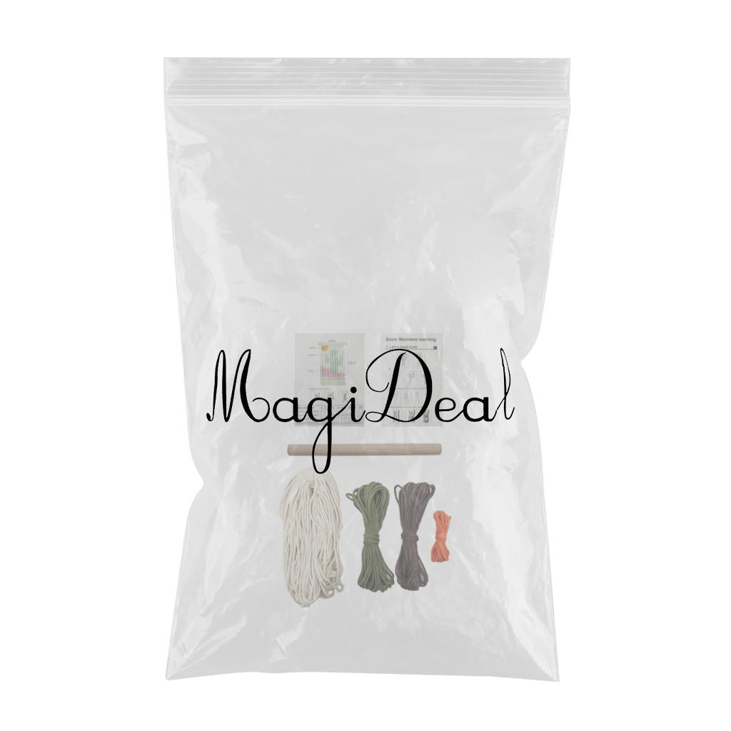 Macrame Cactus Wall Hanging Cotton Rope Tapestry Handmade DIY Craft Chic Art