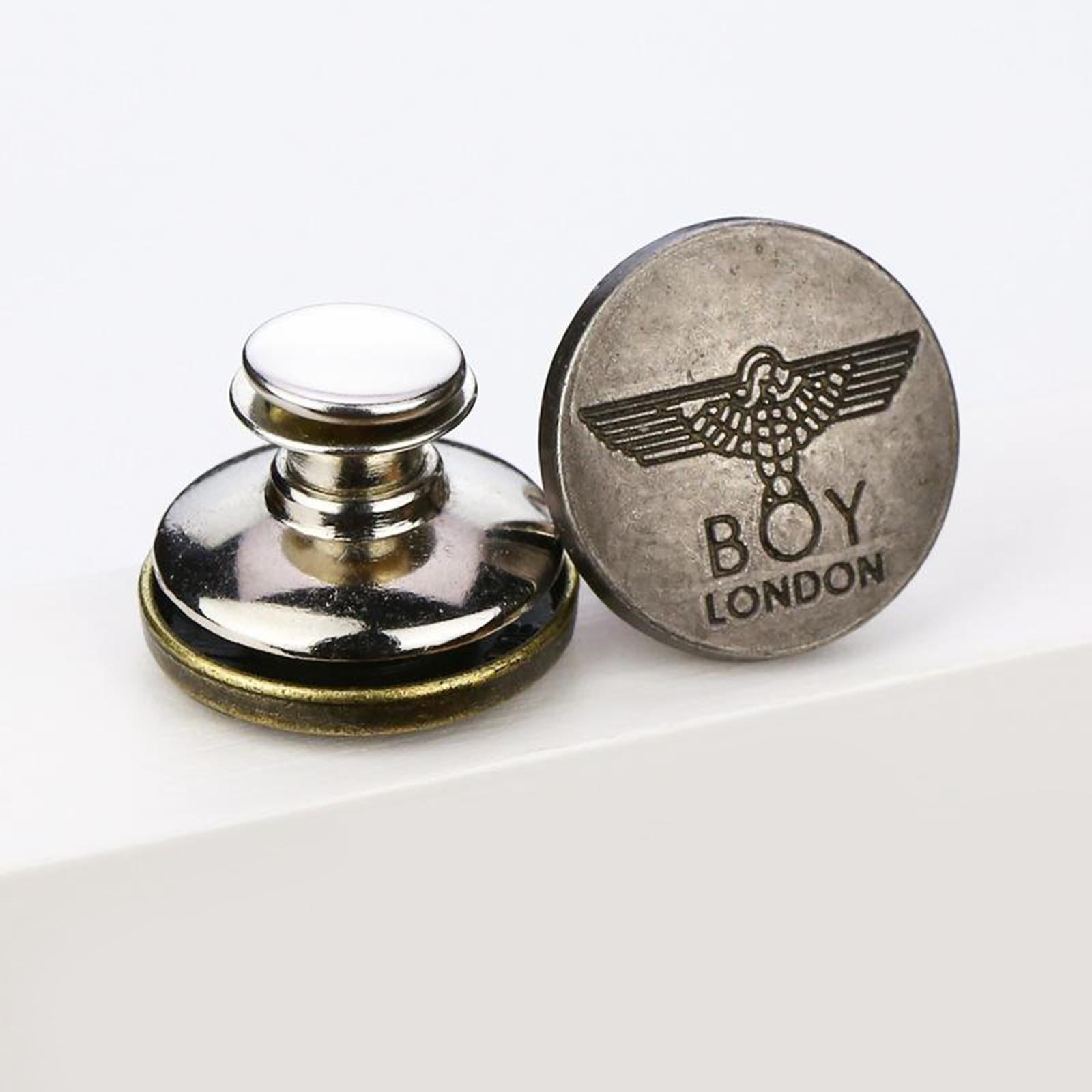 10pcs Jeans Button Replacement Jean Tack Metal Buttons Snap Fastener Style8