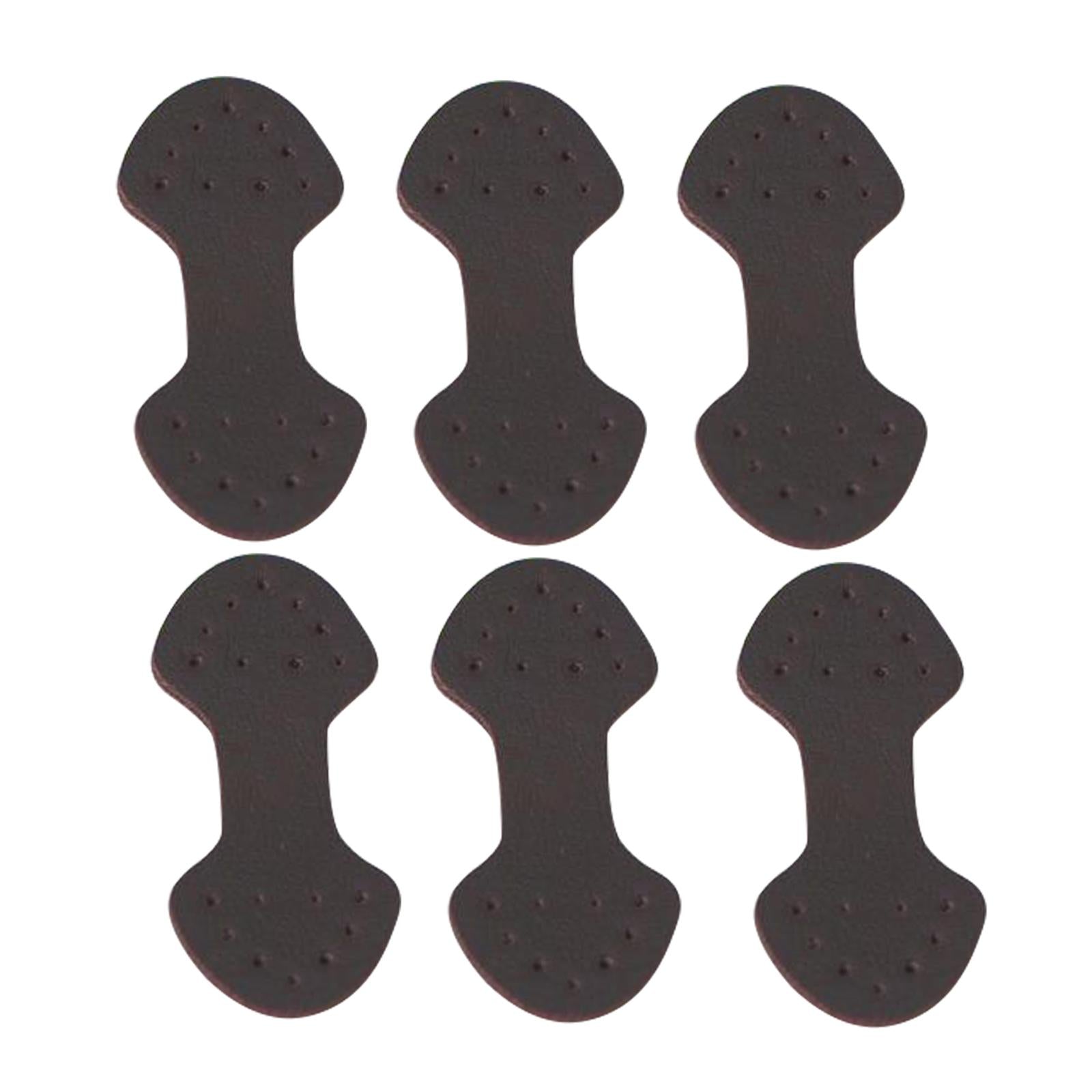 DIY Knitting Crochet Bags Strap D Ring Connector Pad 6pcs brown