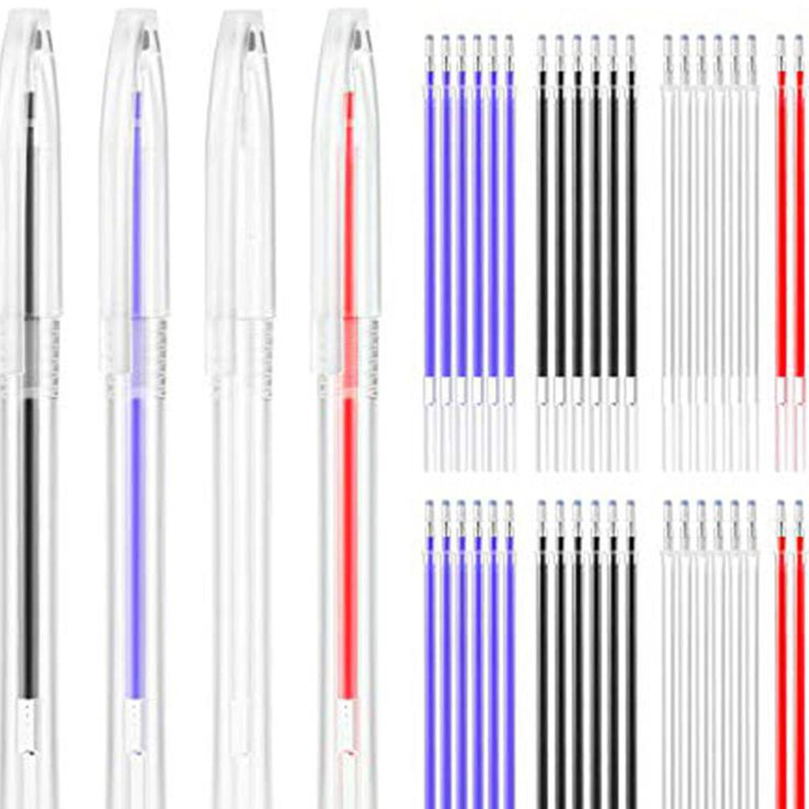 Fabric Marker Pen, 1 Set Heat Erasable Fabric Marking Pens 4Color 13Pcs