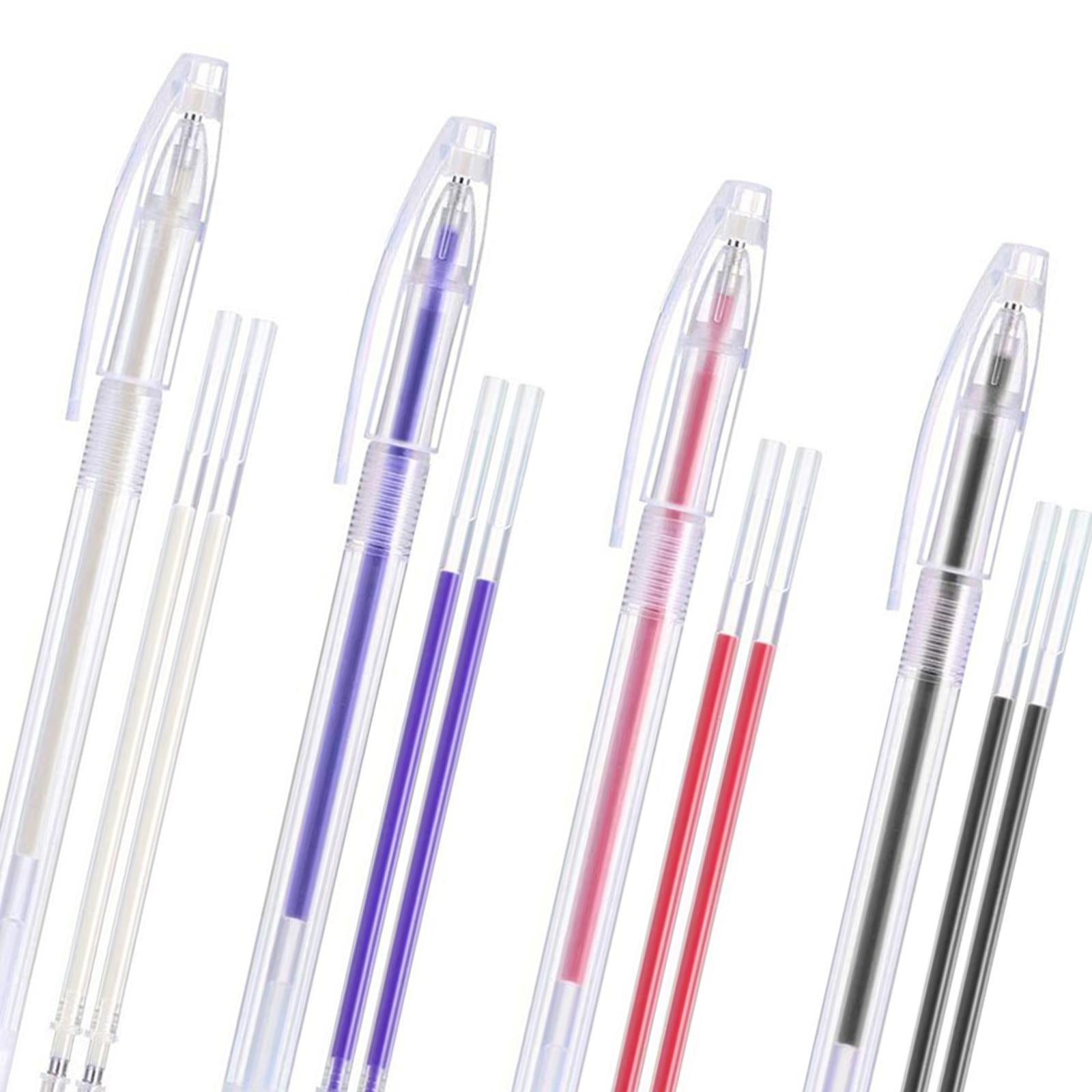 Fabric Marker Pen, 1 Set Heat Erasable Fabric Marking Pens 4Color 3Pcs