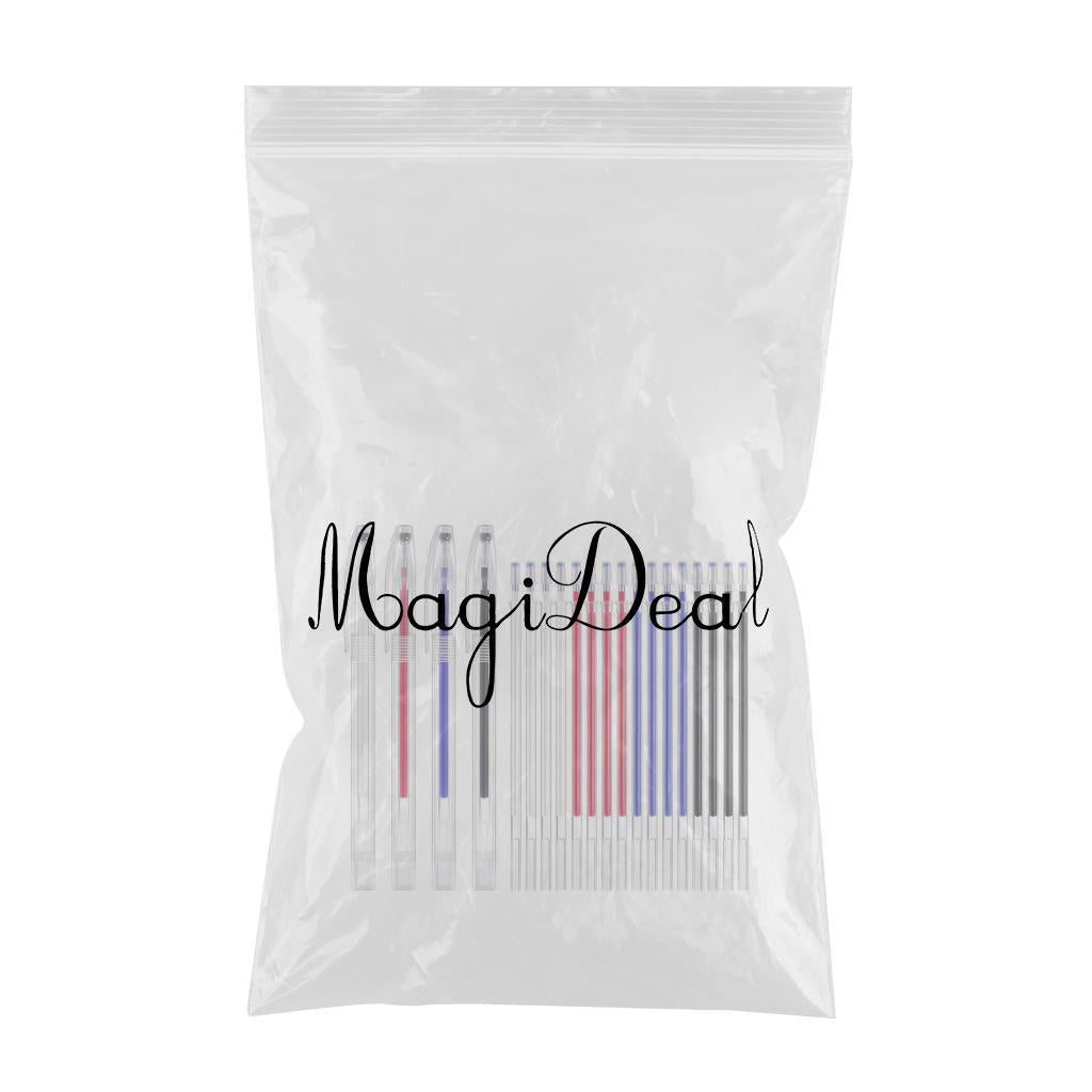 Fabric Marker Pen, 1 Set Heat Erasable Fabric Marking Pens 4Color 5Pcs