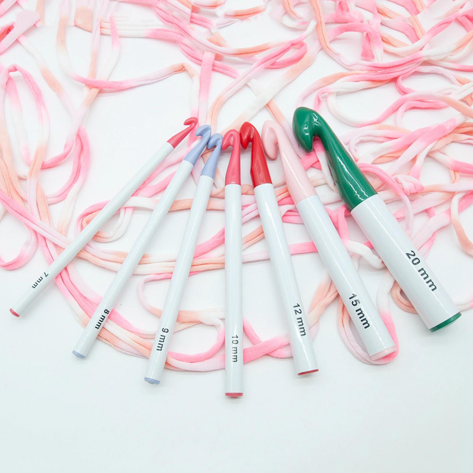 Crochet Hooks Kit Set Needles Tool Ergonomic Grip Large-Eye Blunt Needles
