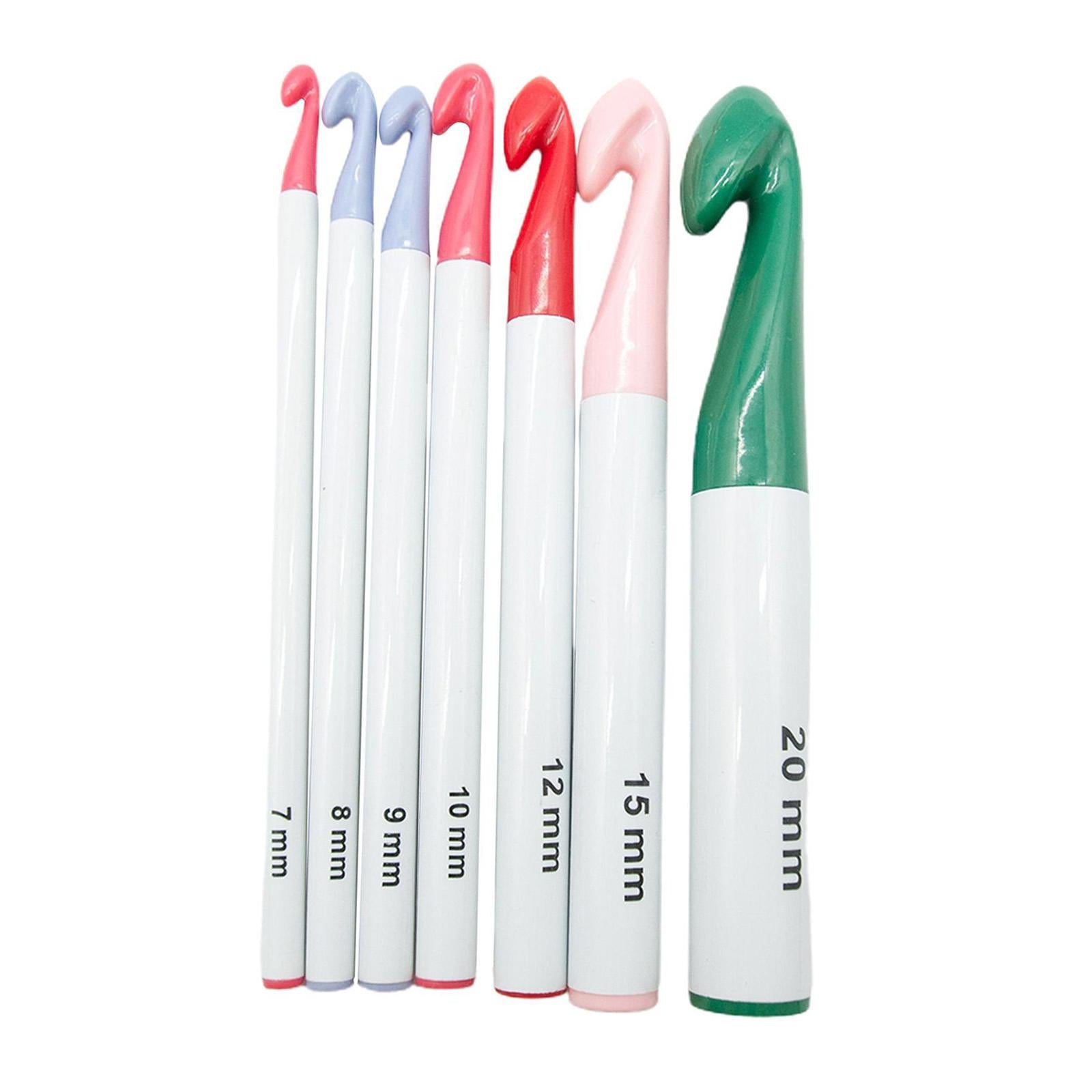 Crochet Hooks Kit Set Needles Tool Ergonomic Grip Large-Eye Blunt Needles
