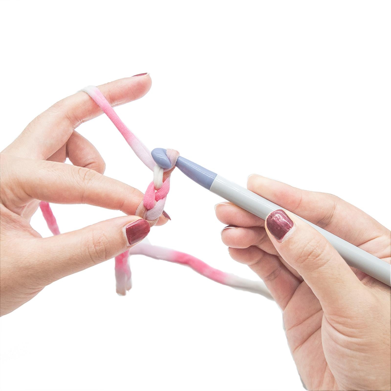 Crochet Hooks Kit Set Needles Tool Ergonomic Grip Large-Eye Blunt Needles