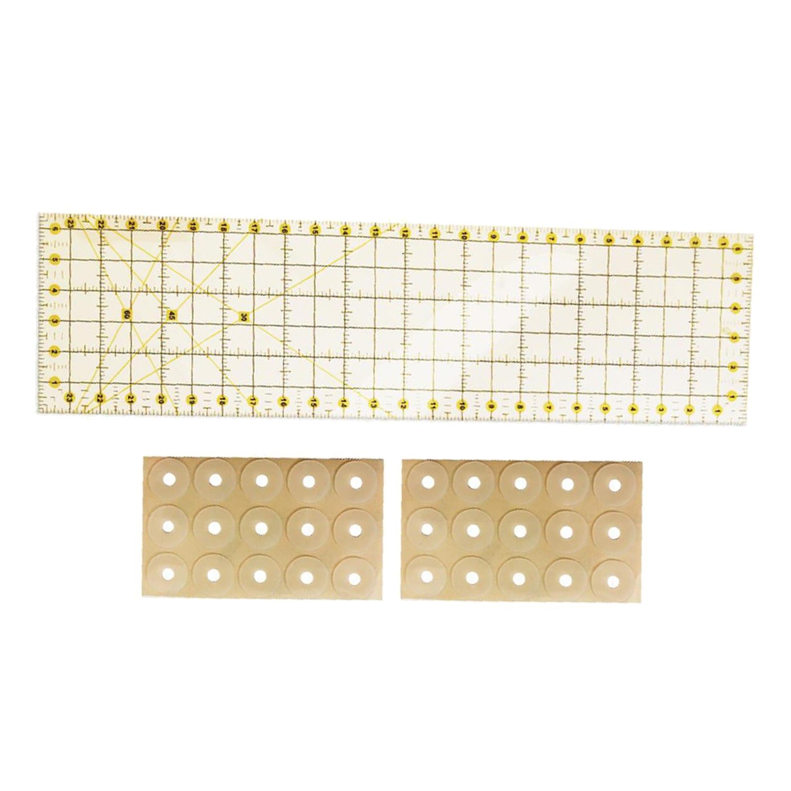 Transparent Acrylic Rectangle Quilting Ruler Easy Patchwork Tool 6.5x24in