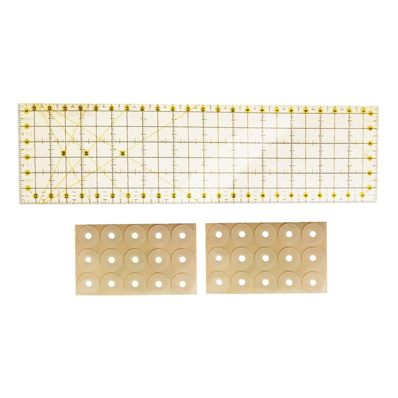 Transparent Acrylic Rectangle Quilting Ruler Easy Patchwork Tool 6.5x24in