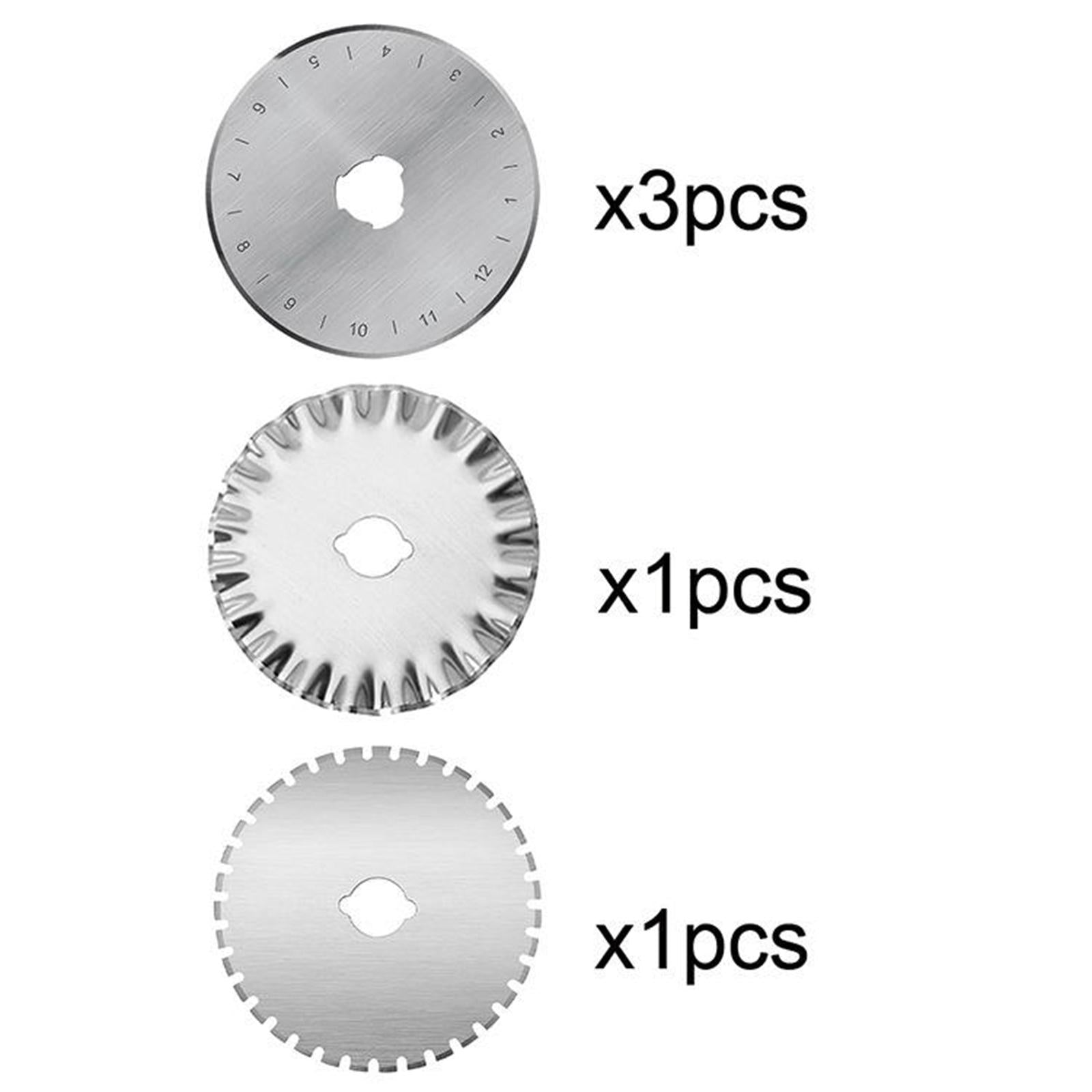 45mm Round Rotary Trimmer Blades Kit for Fabric Leather Sharp 5Pcs 02