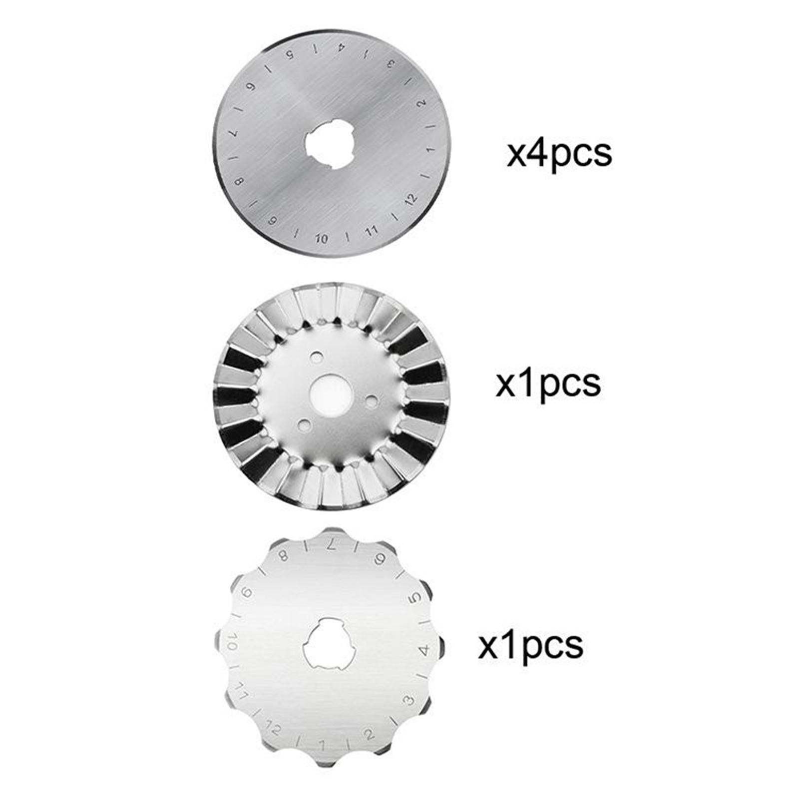 45mm Round Rotary Trimmer Blades Kit for Fabric Leather Sharp 6Pcs