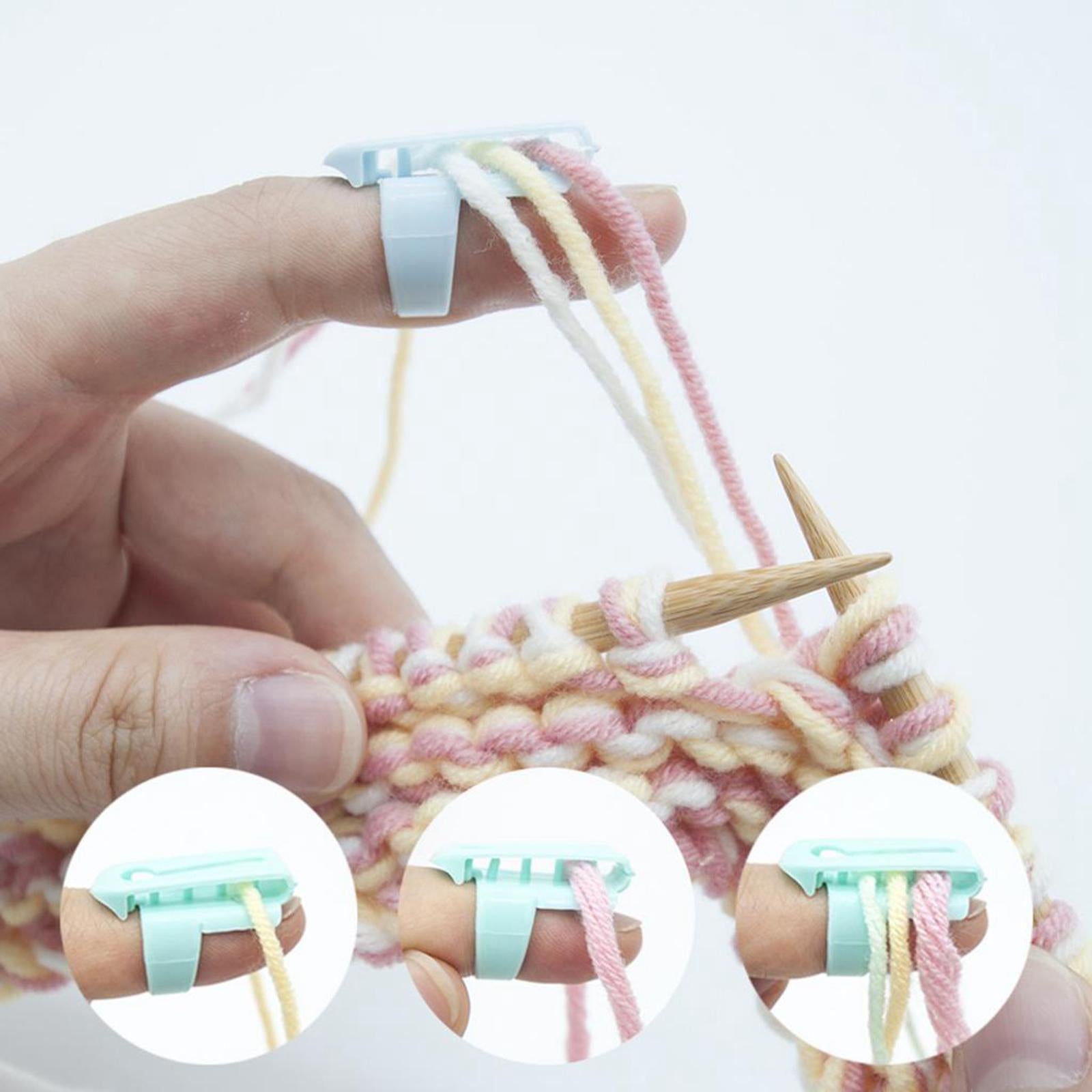 6pcs Yarn Guide Finger Holder Knitting Loop Knitting Accessories for Crochet