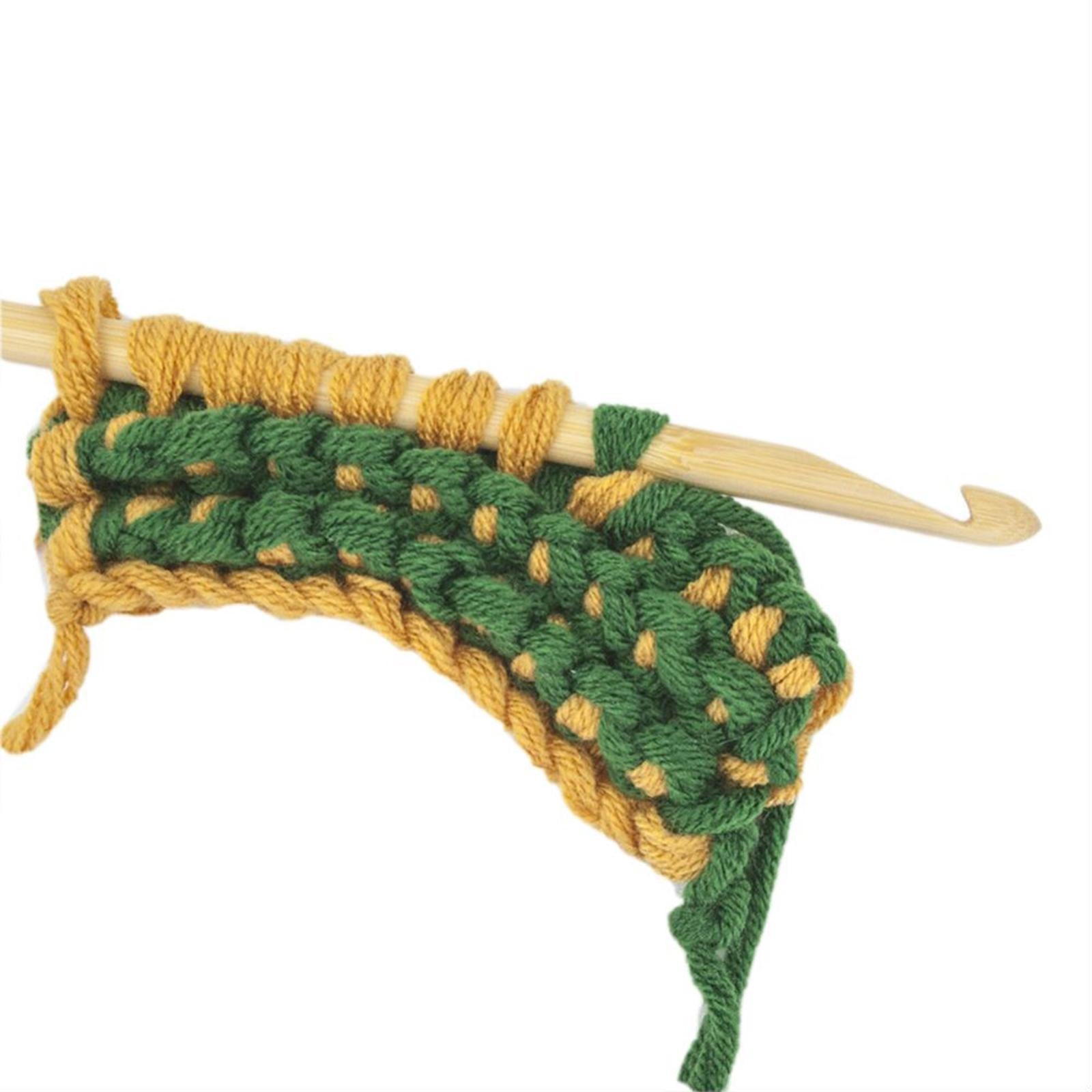 2x Wood Crochet Hooks 7/9mm Smooth Double Sided Needles Sweater Hook 8+10mm