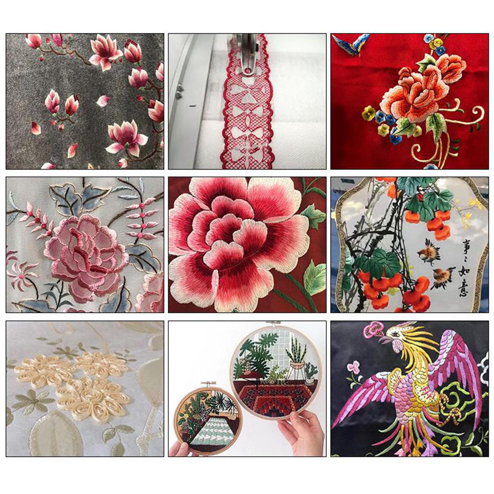 5Pc Water Soluble Embroidery Stabiliser Topping for Hand Sewing Cross Stitch