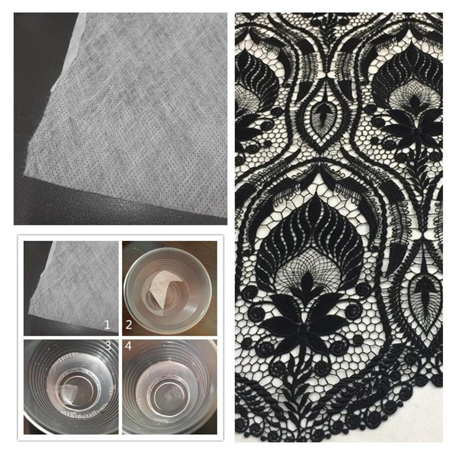5Pc Water Soluble Embroidery Stabiliser Topping for Hand Sewing Cross Stitch