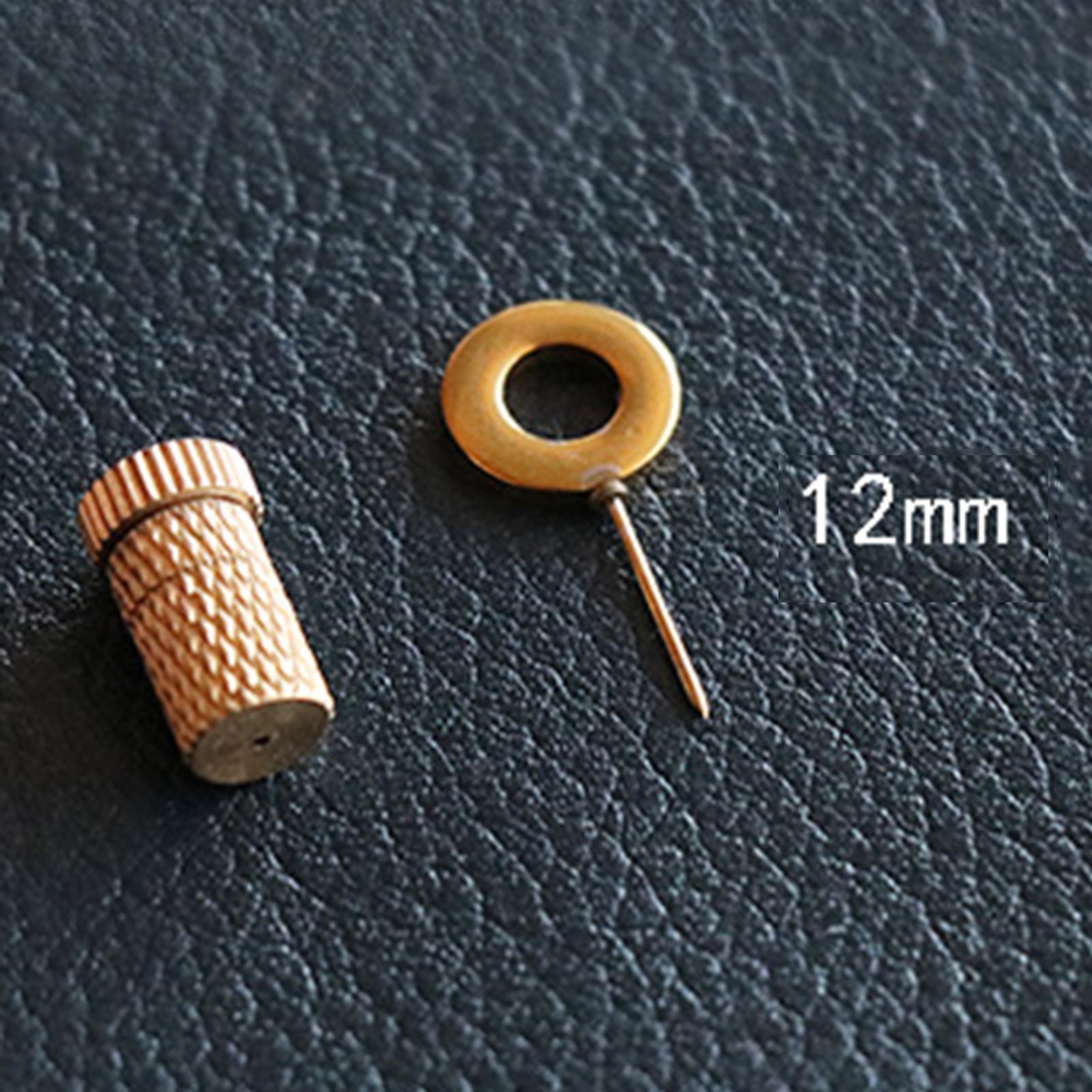 Leather Craft Hand Sewing Needles Stitching Position Located Pins 12mm 1Set