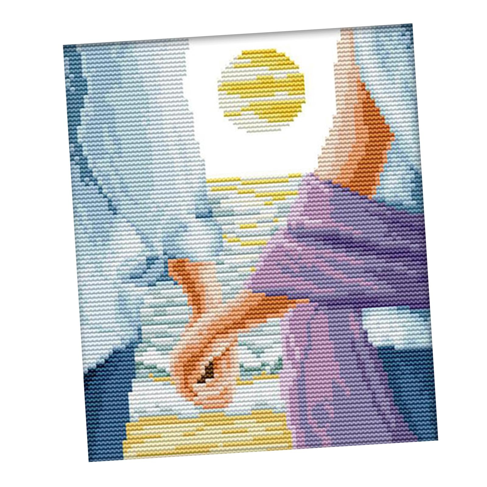 Cross Stitch Kit Pattern Canvas Embroidery Needlepoint for Adult Kid 11CT