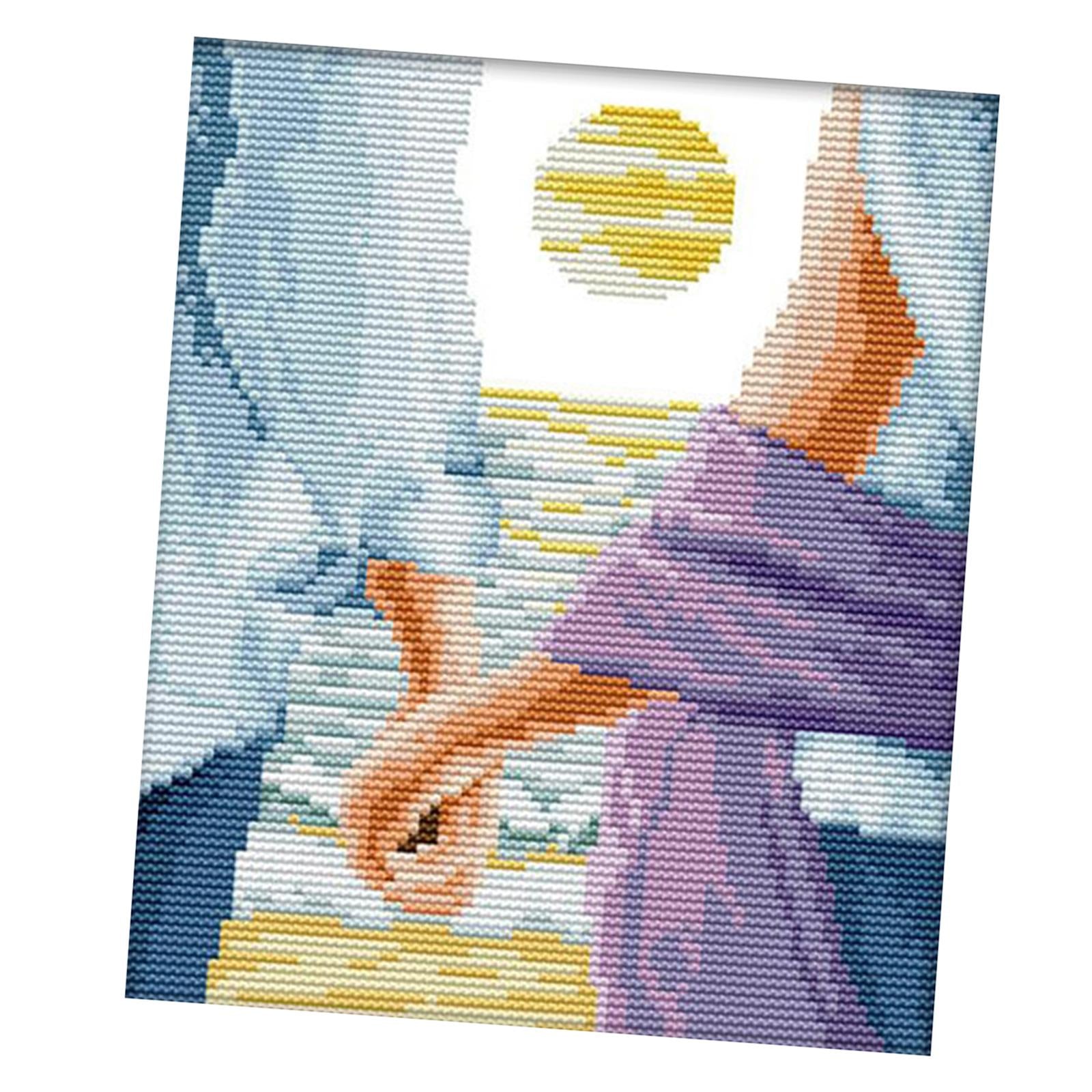 Cross Stitch Kit Pattern Canvas Embroidery Needlepoint for Adult Kid 11CT