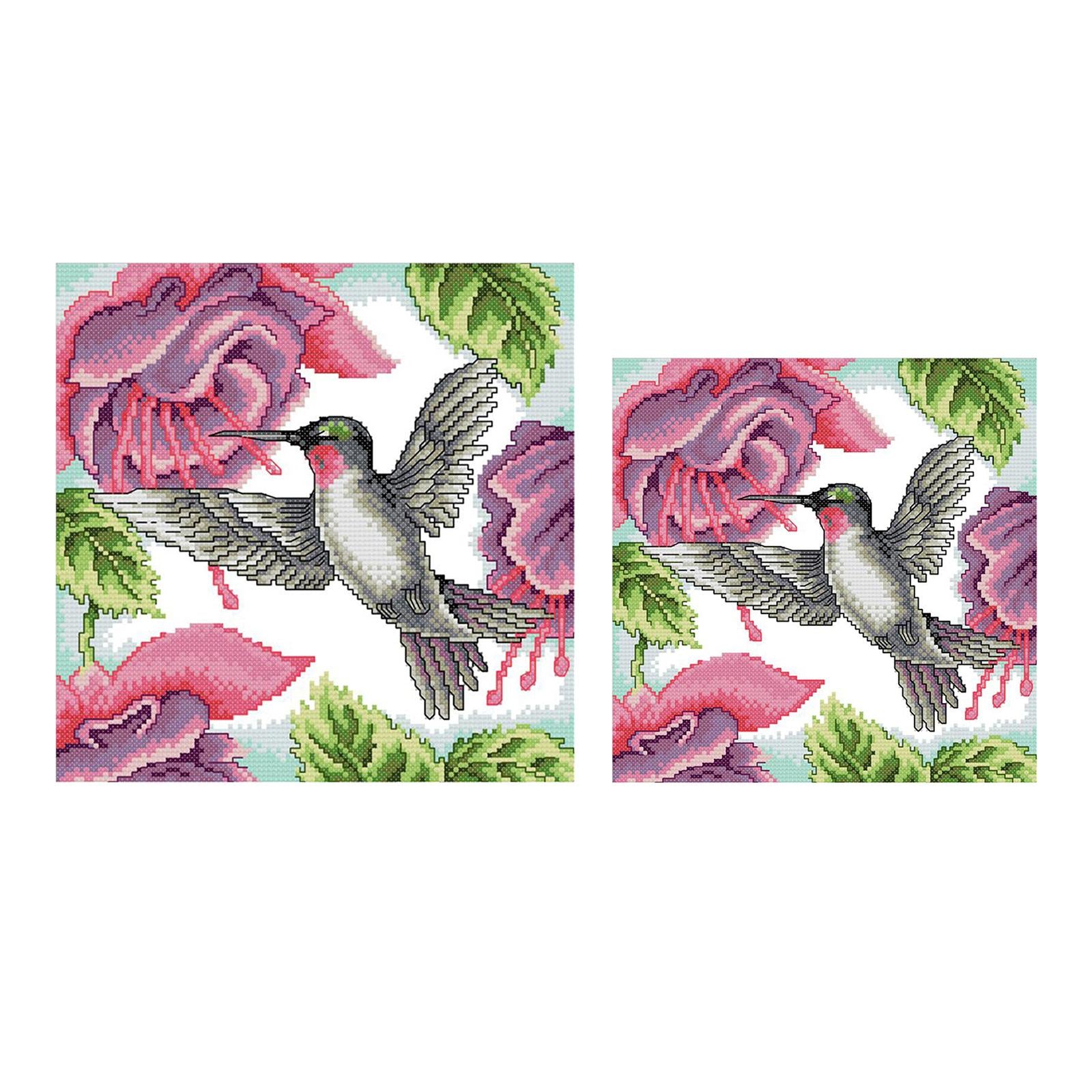 Cross Stitch Kits Beginners Embroidery Starter Kit Cross-Stitch Supplies 11CT 35x35cm