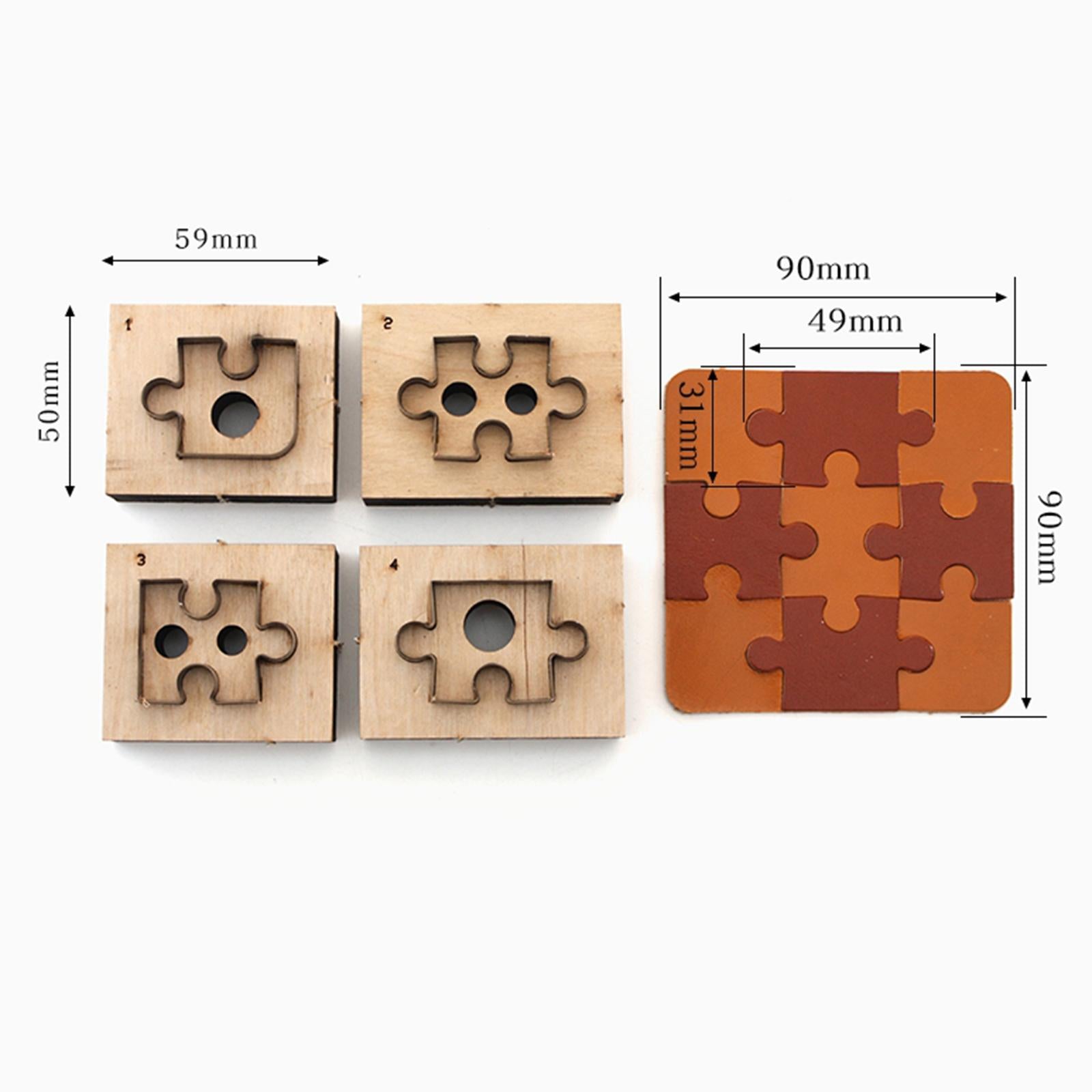 4Pcs Japan Steel Blade Rule Die Cut Jigsaw Embossing Cutting Mold DIY Cutter