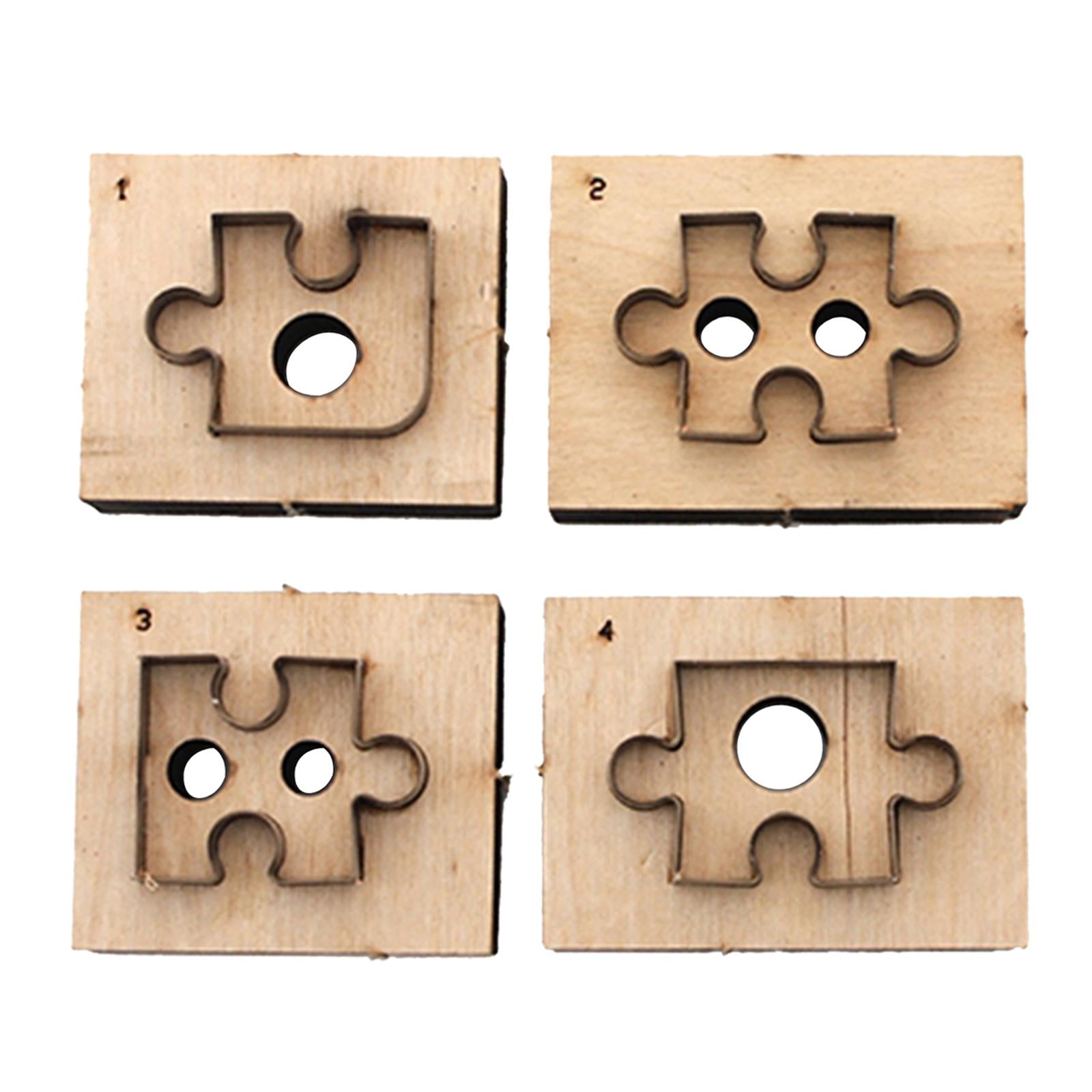 4Pcs Japan Steel Blade Rule Die Cut Jigsaw Embossing Cutting Mold DIY Cutter
