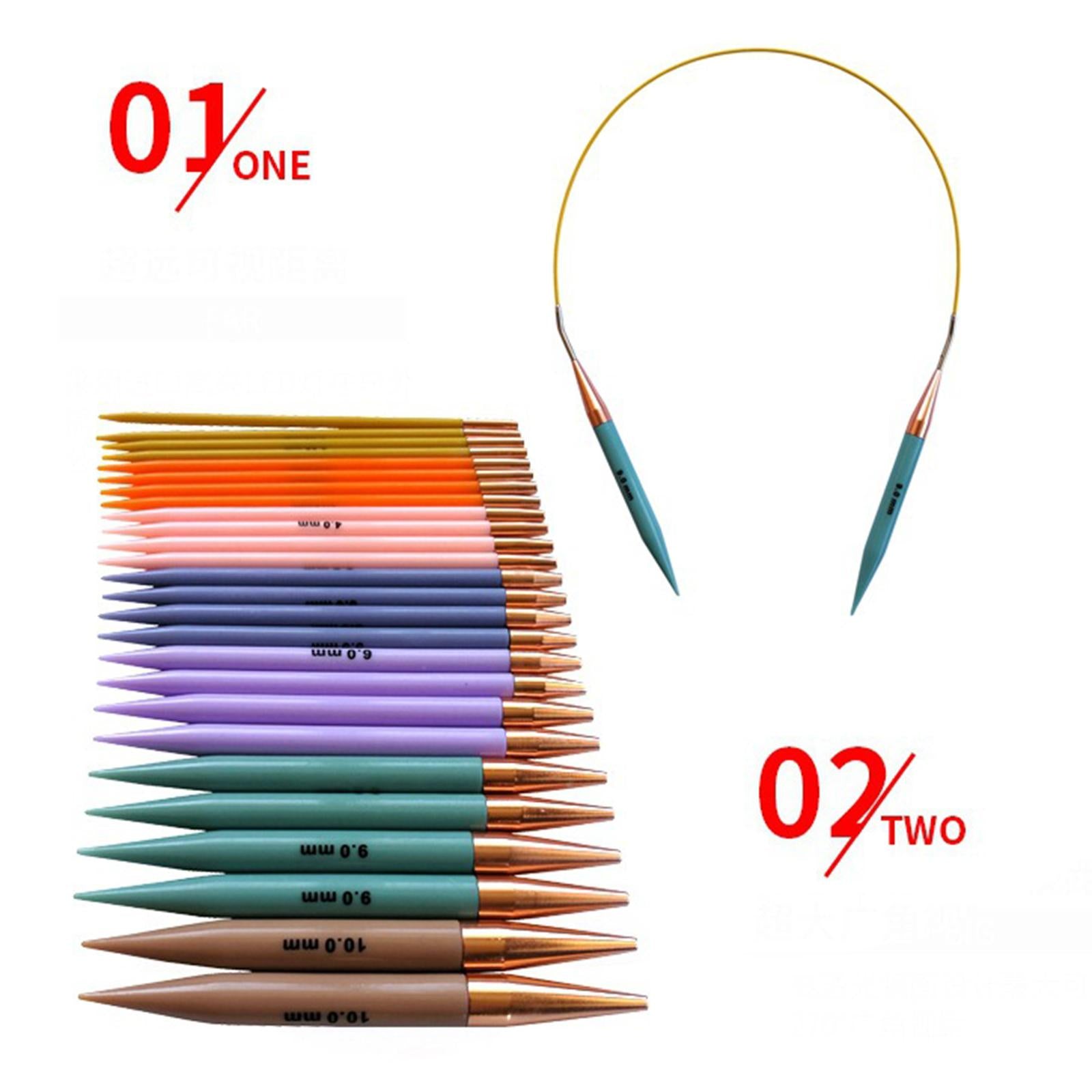 26x Knit Pro Metal Circular Interchangeable Knitting Needle Set Starter DIY