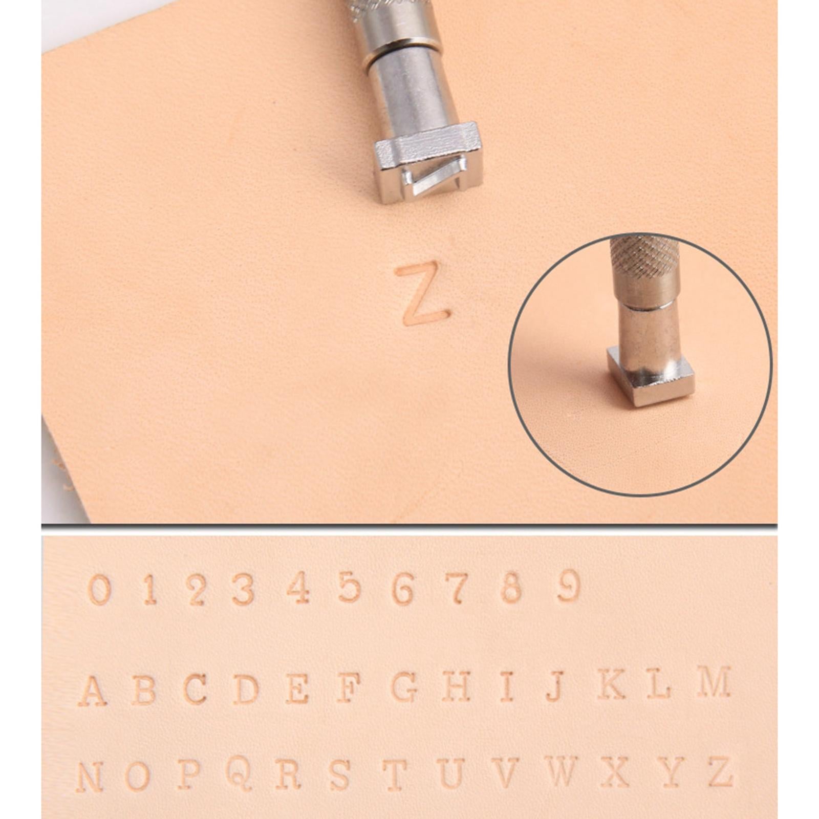 36Pc Letter & Number Punch Stamp Metal Alphabet Stamping Pressing Kit Tools