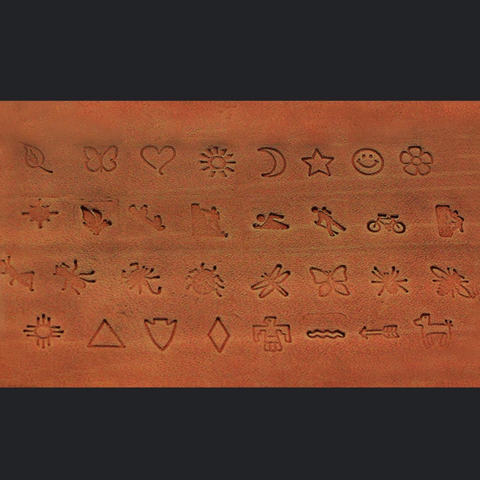 36Pc Letter & Number Punch Stamp Metal Alphabet Stamping Pressing Kit Tools