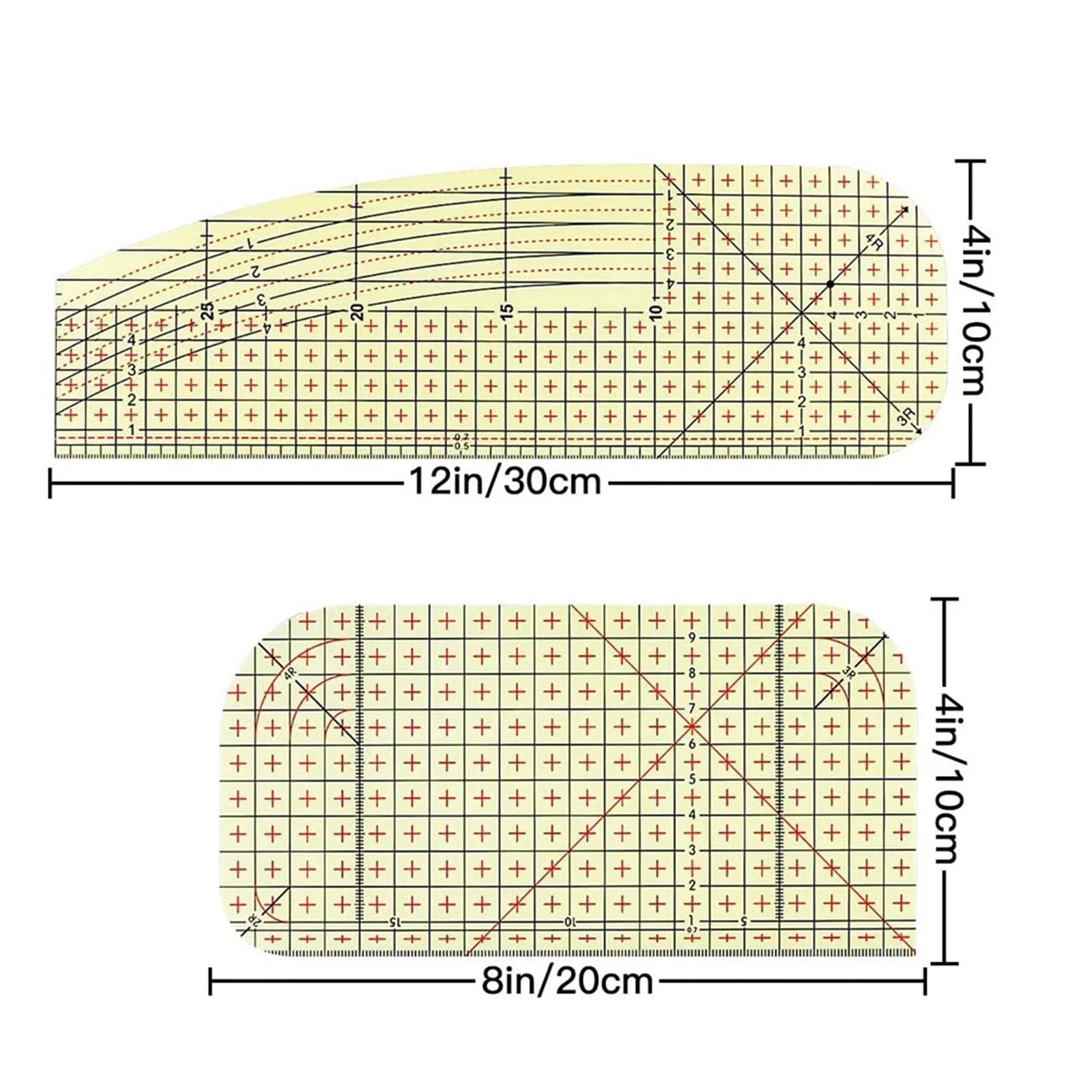 Hot Ironing Ruler Patchwork Clothes Fabric Crafts DIY Sewing Measuring Hand