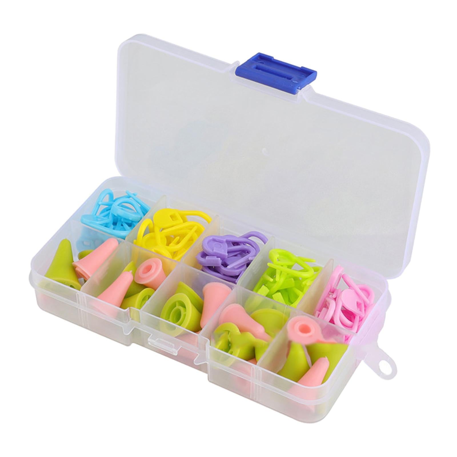 Knitting Crochet Accessories Set 60x Stitch Markers 20x Needle Caps Quilting